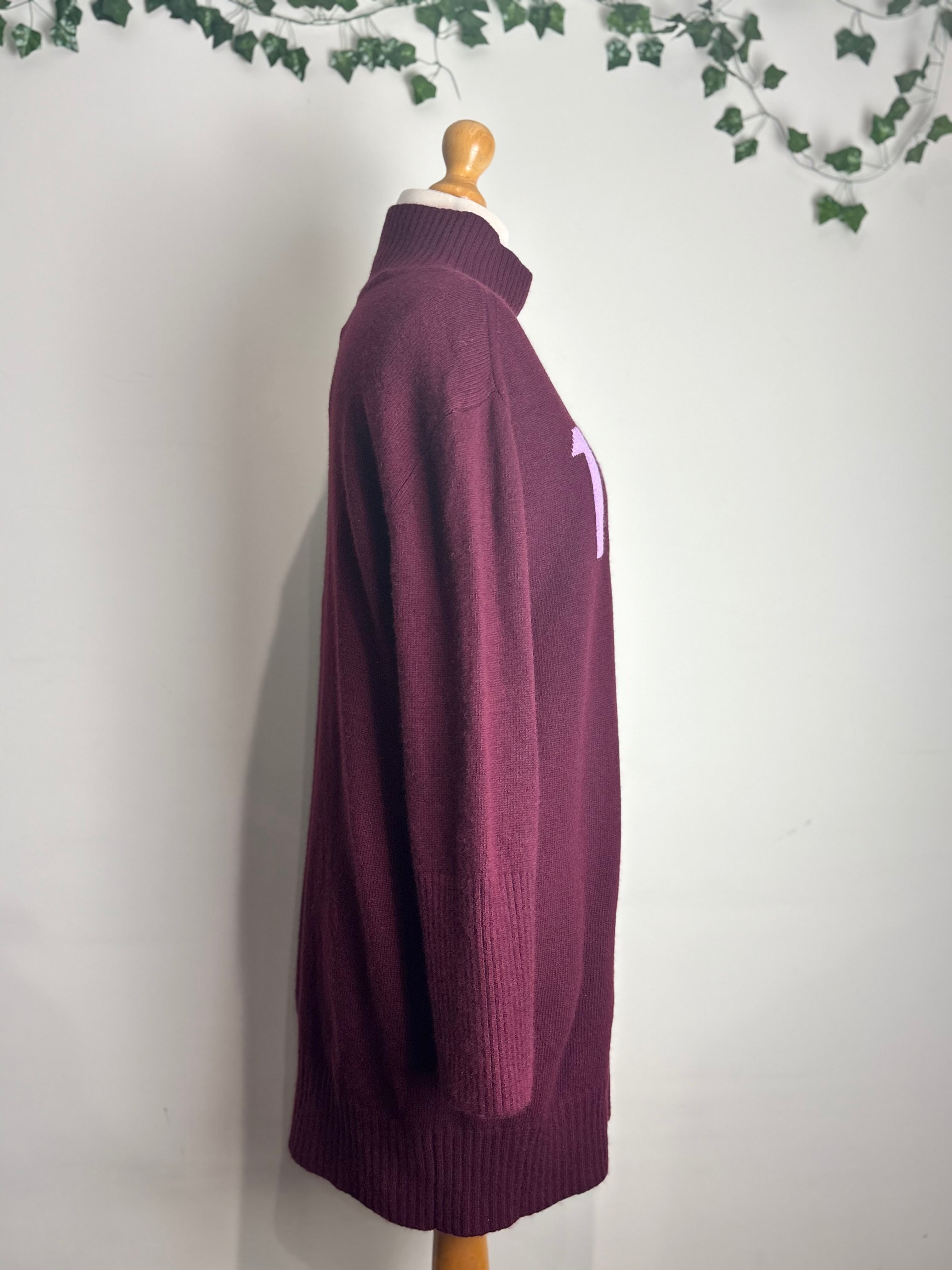 Massimo Dutti 1985 Intarsia Wool Dress