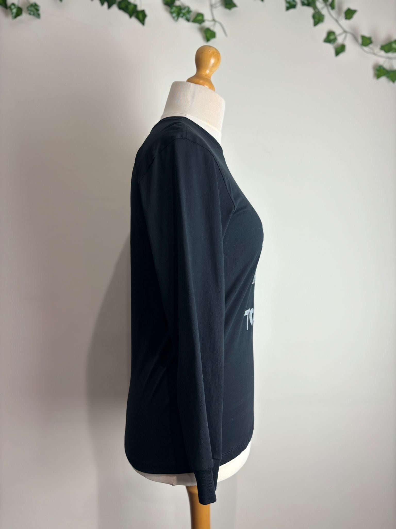 Bella Freud Black Jersey Top