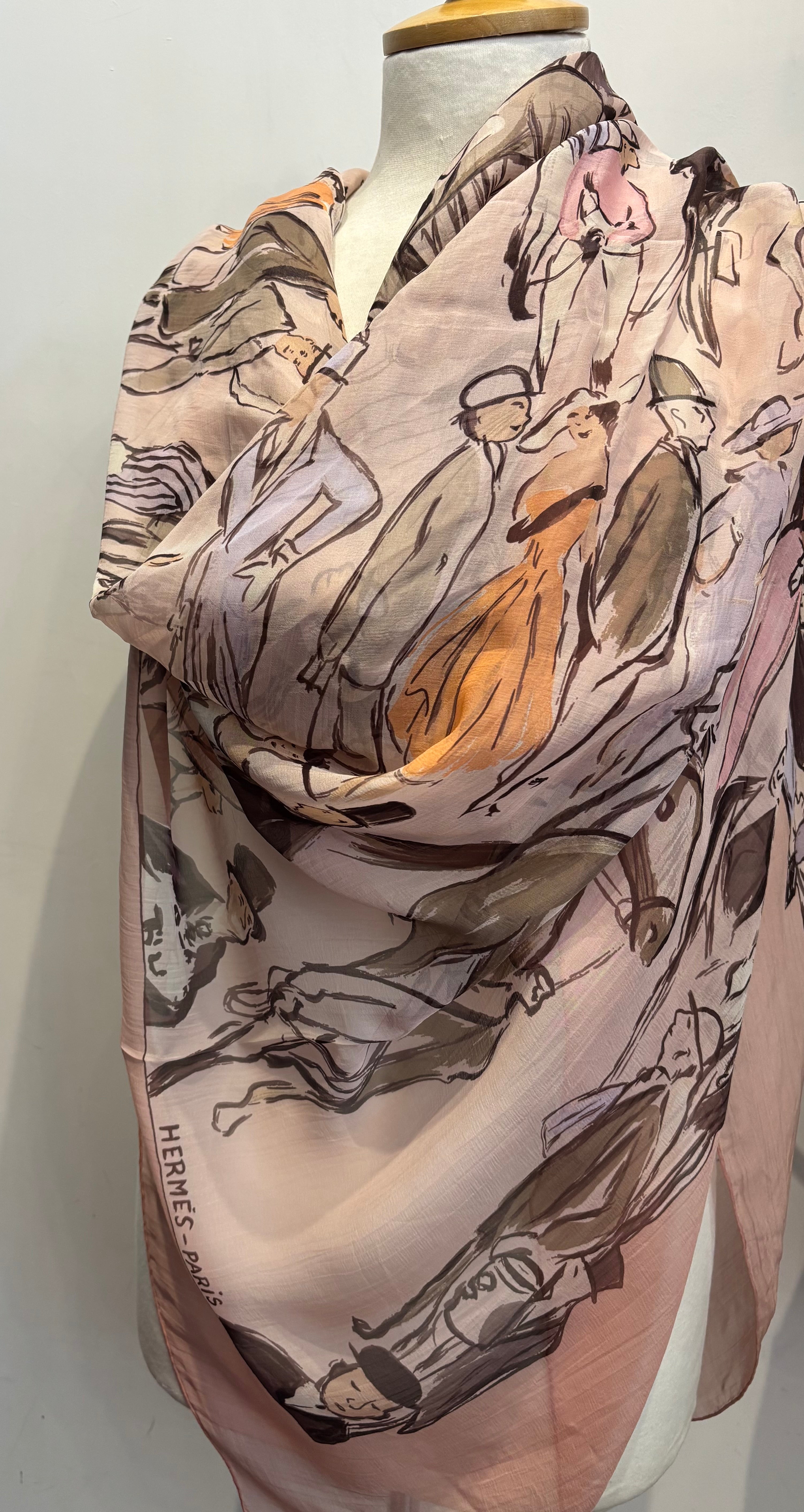 Hermes Large Silk Square Scarf