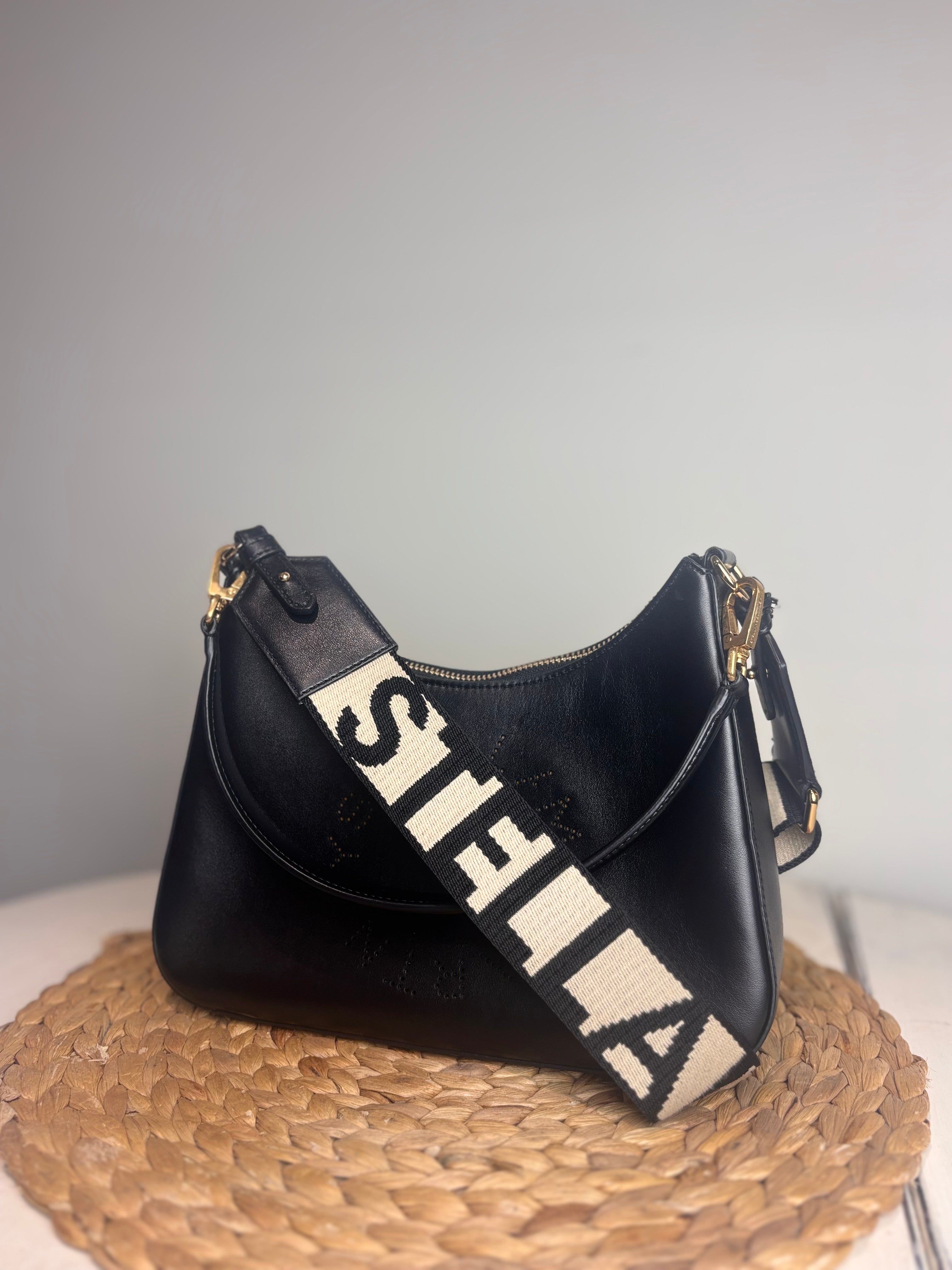 Stella McCartney Logo Small Leather Shoulder Bag (Alter Mat Vegan Leather)
