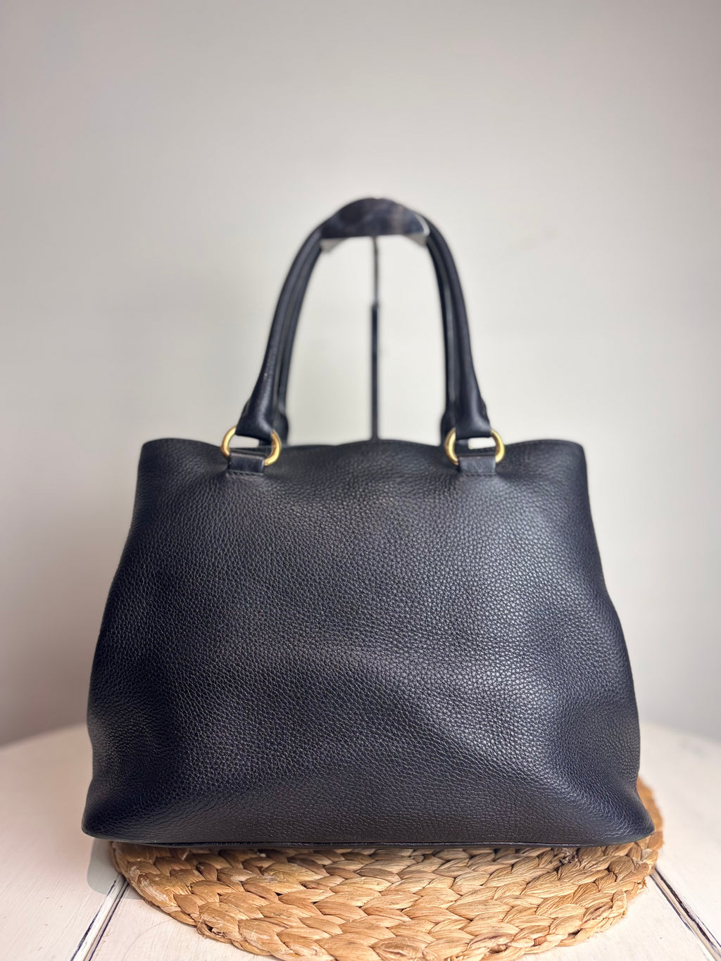 Prada Phenix Vitello Leather Two-Way Tote