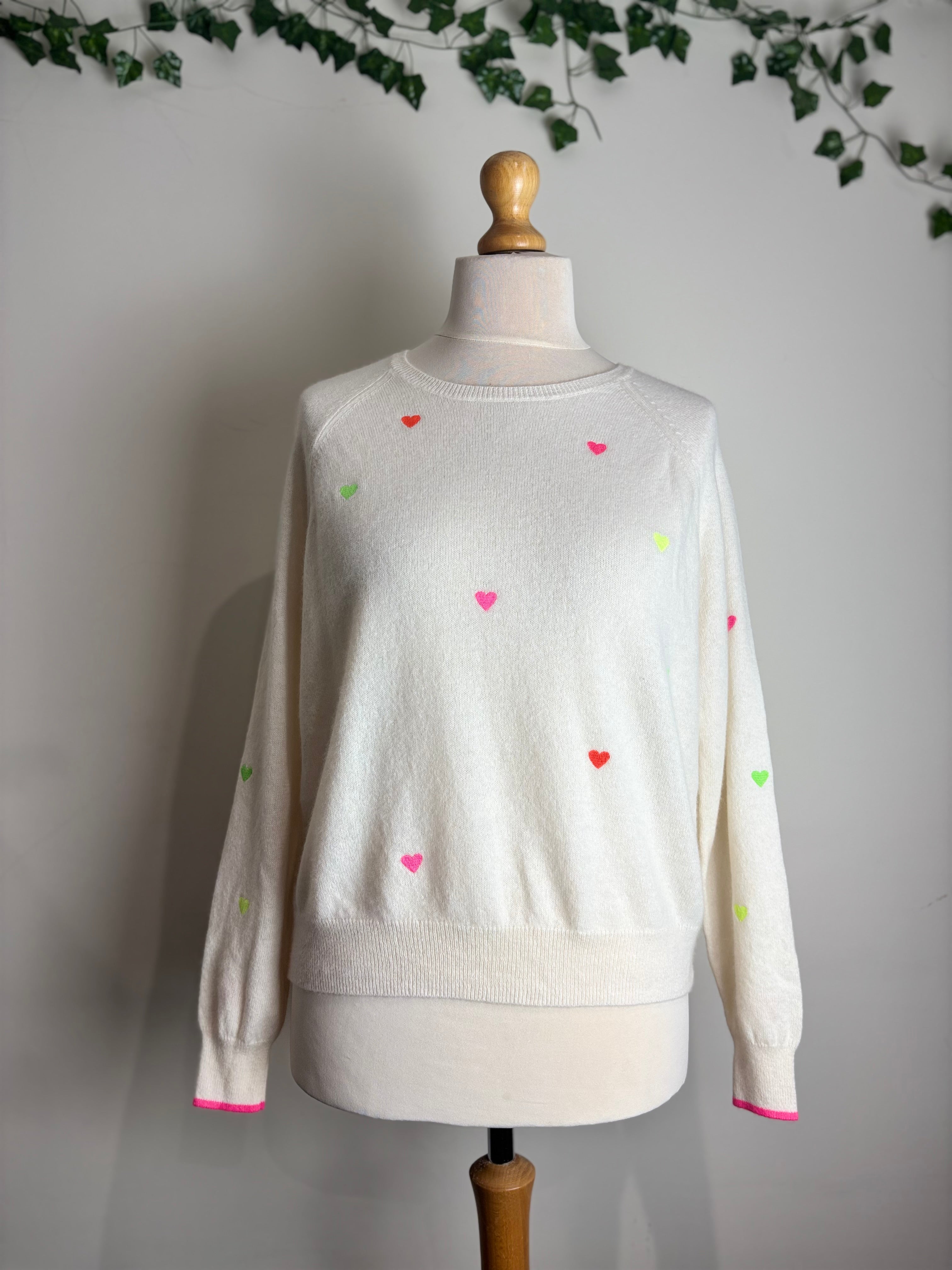 Brodie Cashmere Ivory Sweater