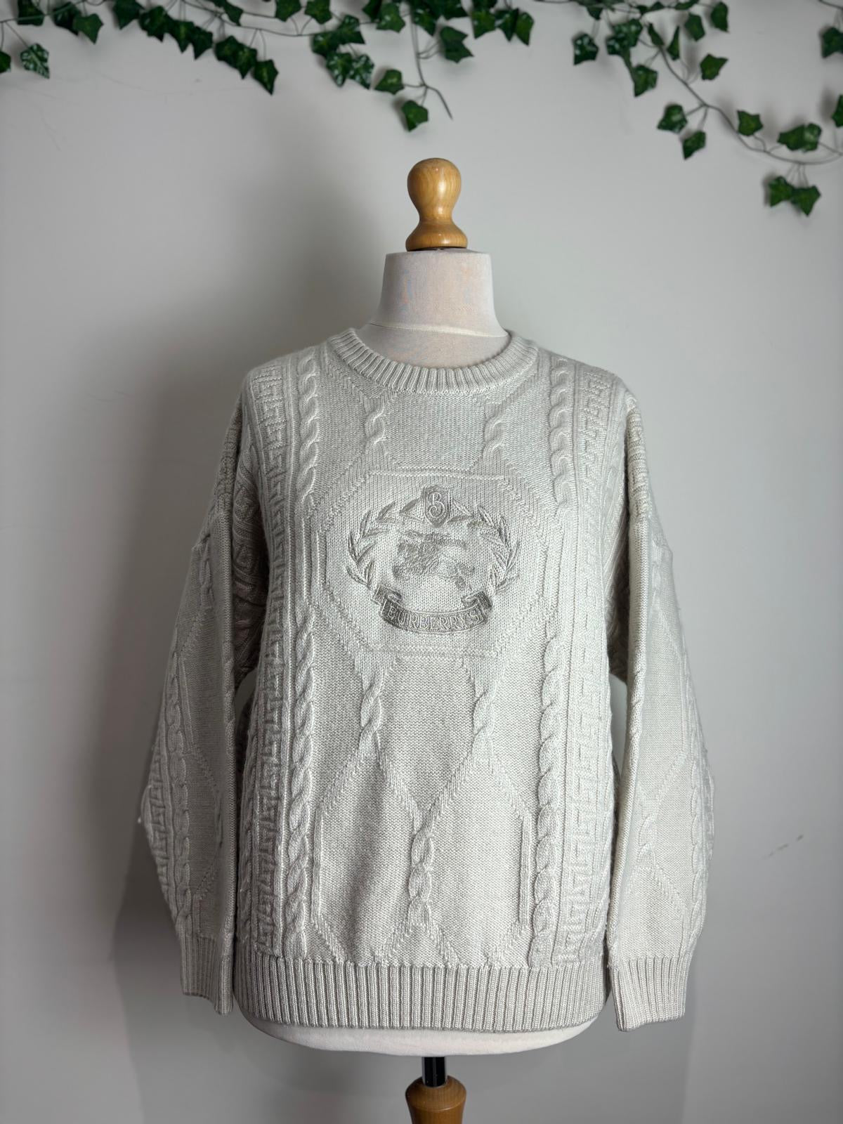 Burberrys of London (Vintage) Ivory Wool Sweater
