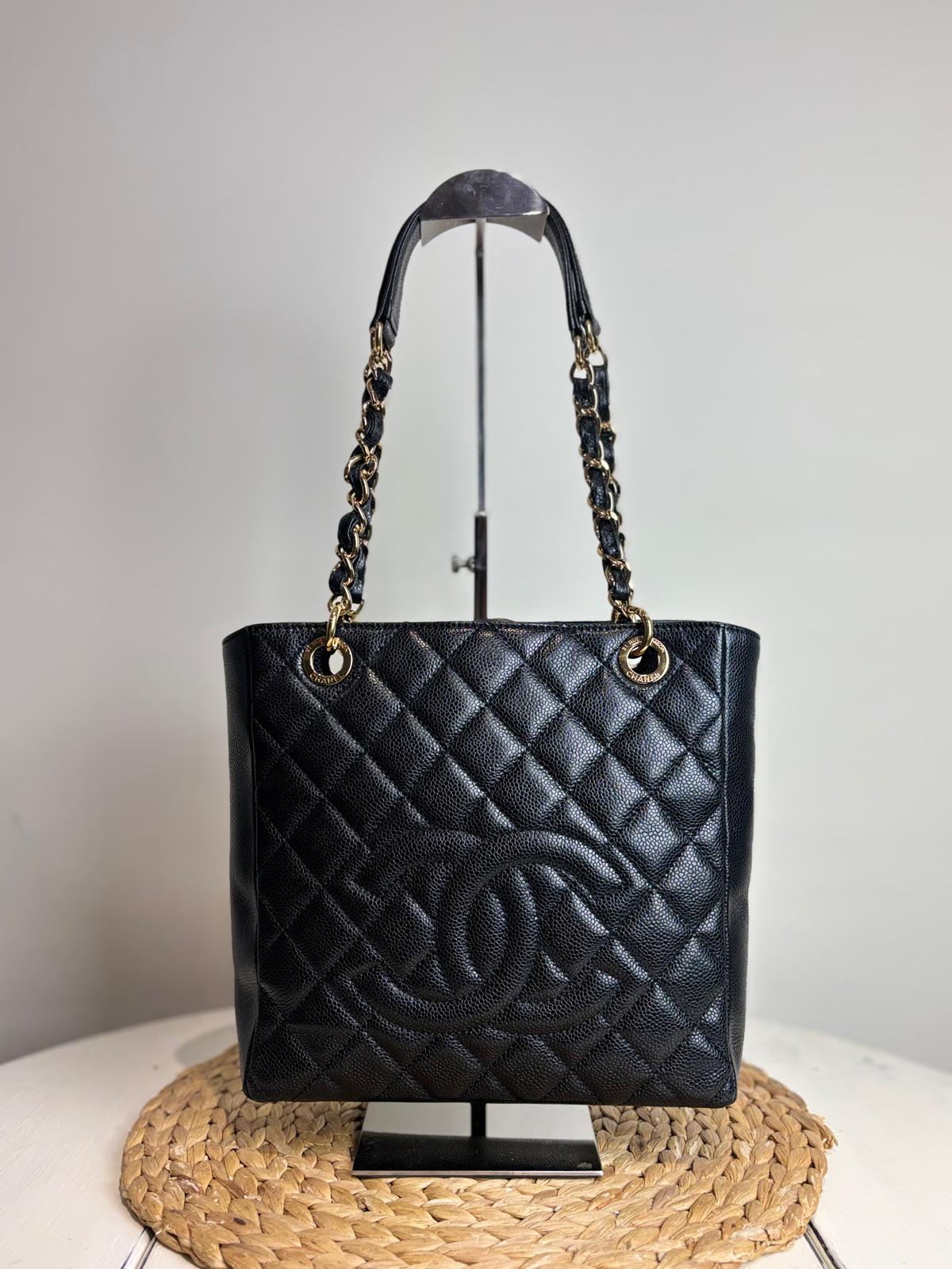 Chanel Classic Quilted Petite Shopping Tote