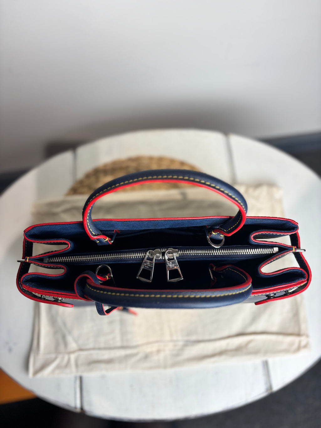 Louis Vuitton Navy Epi Twist Tote