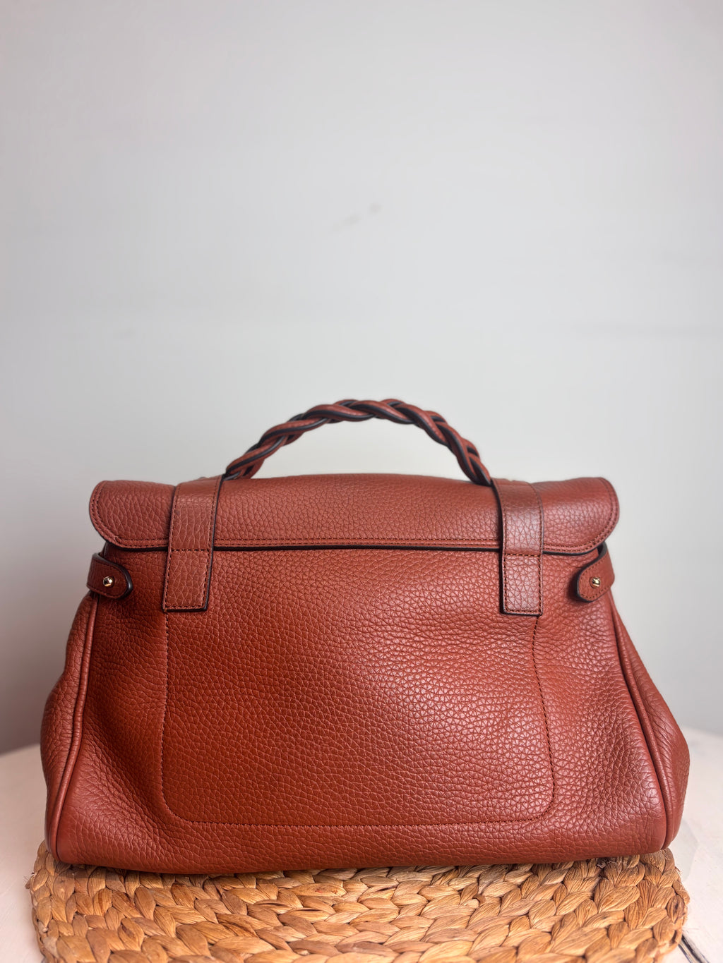 Mulberry Alexa Icon in Bright Oak Heavy Grain