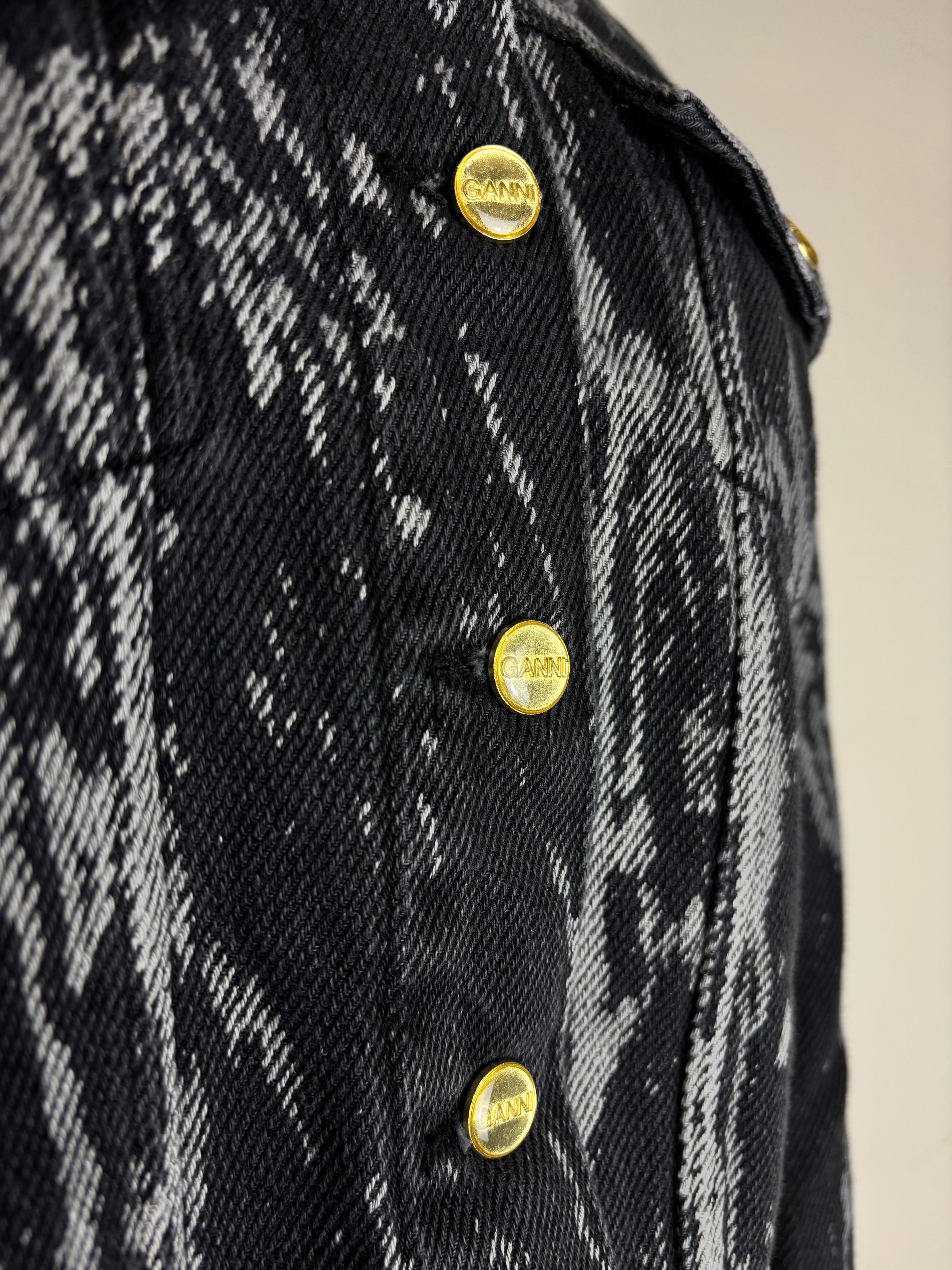 GANNI Heavy Denim Belted Jacket