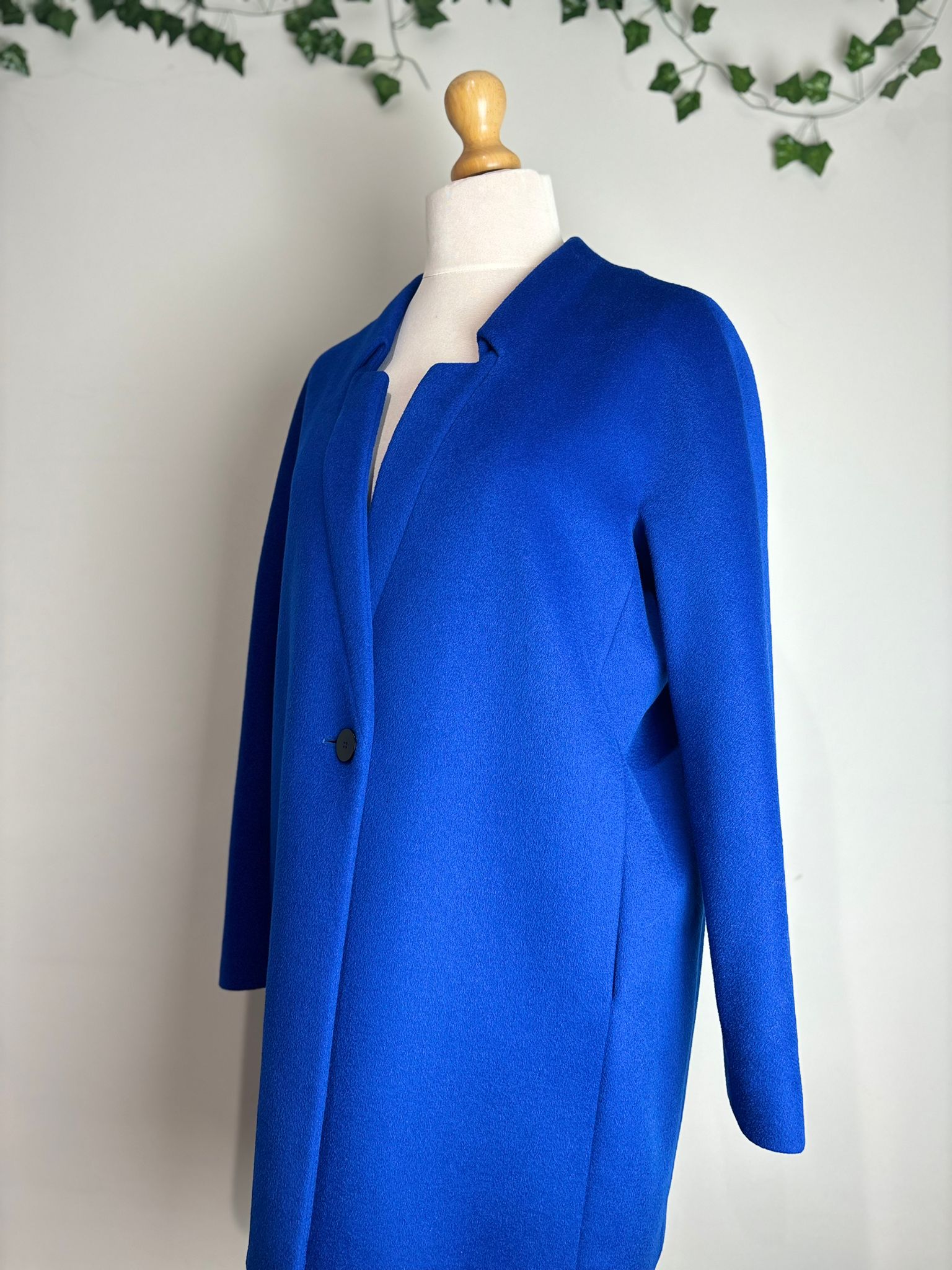 Jaeger London Wool Cobalt Longline Coat