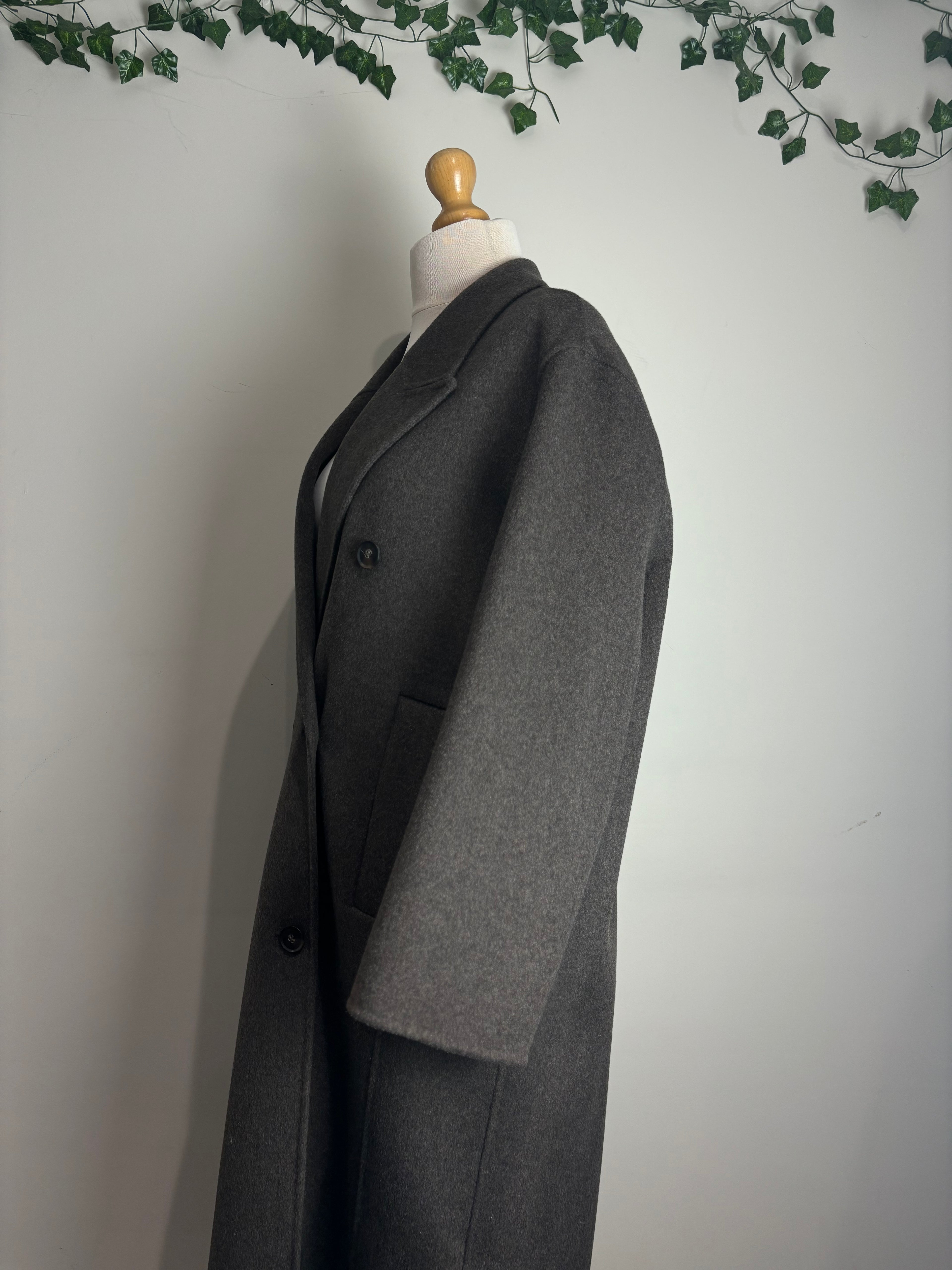 Zara Dark Brown Wool Mix Coat
