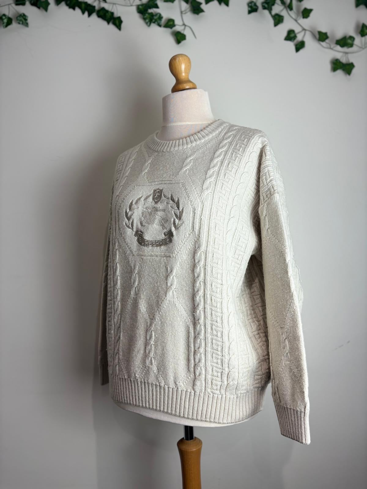 Burberrys of London (Vintage) Ivory Wool Sweater