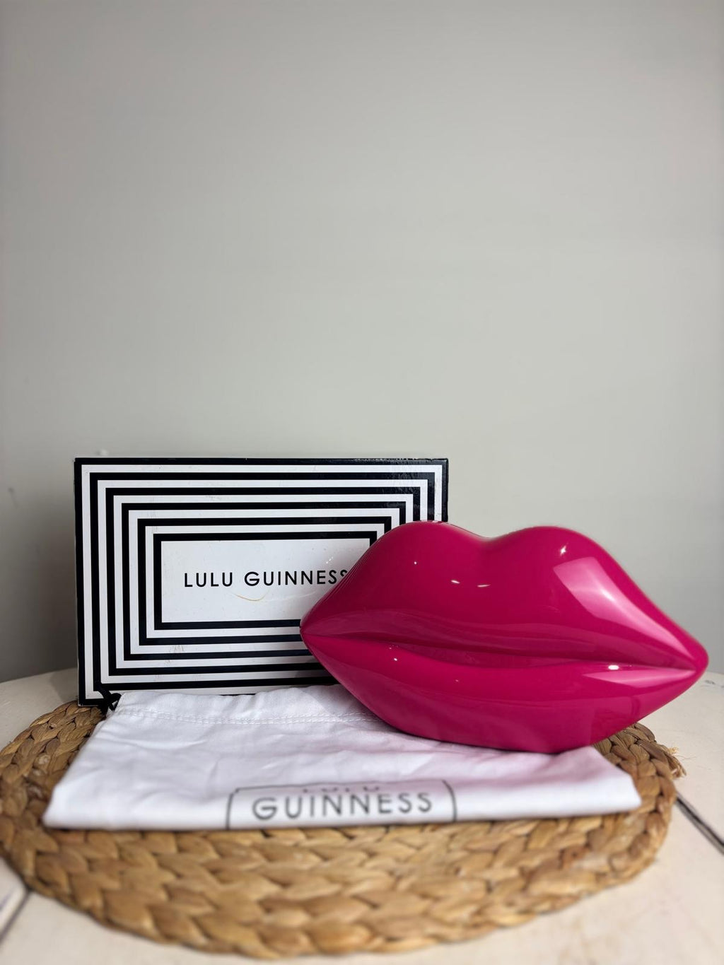Lulu Guinness Pink Lips Clutch