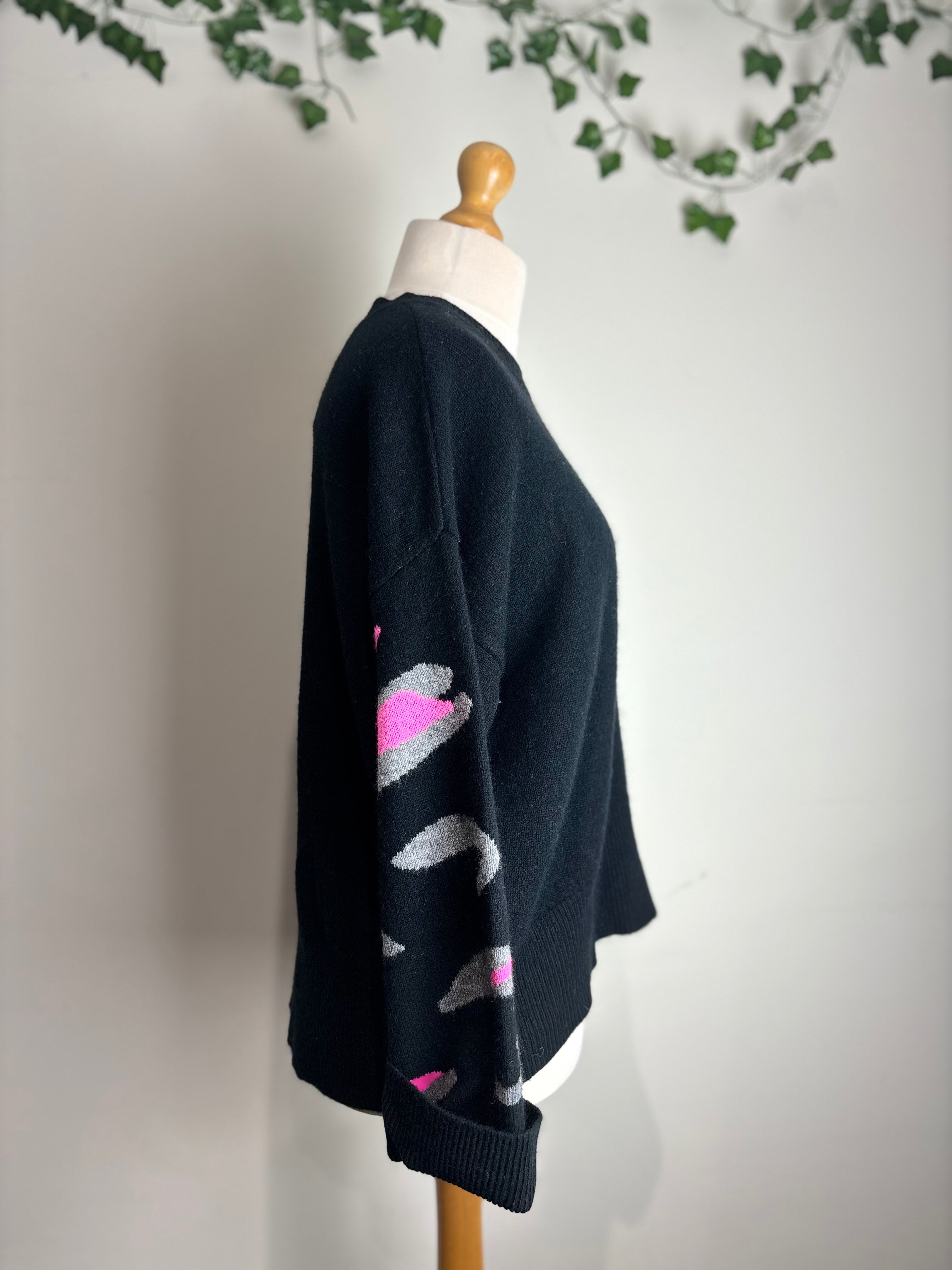 Brodie Cashmere Lynx Boyfriend Cashmere Sweater
