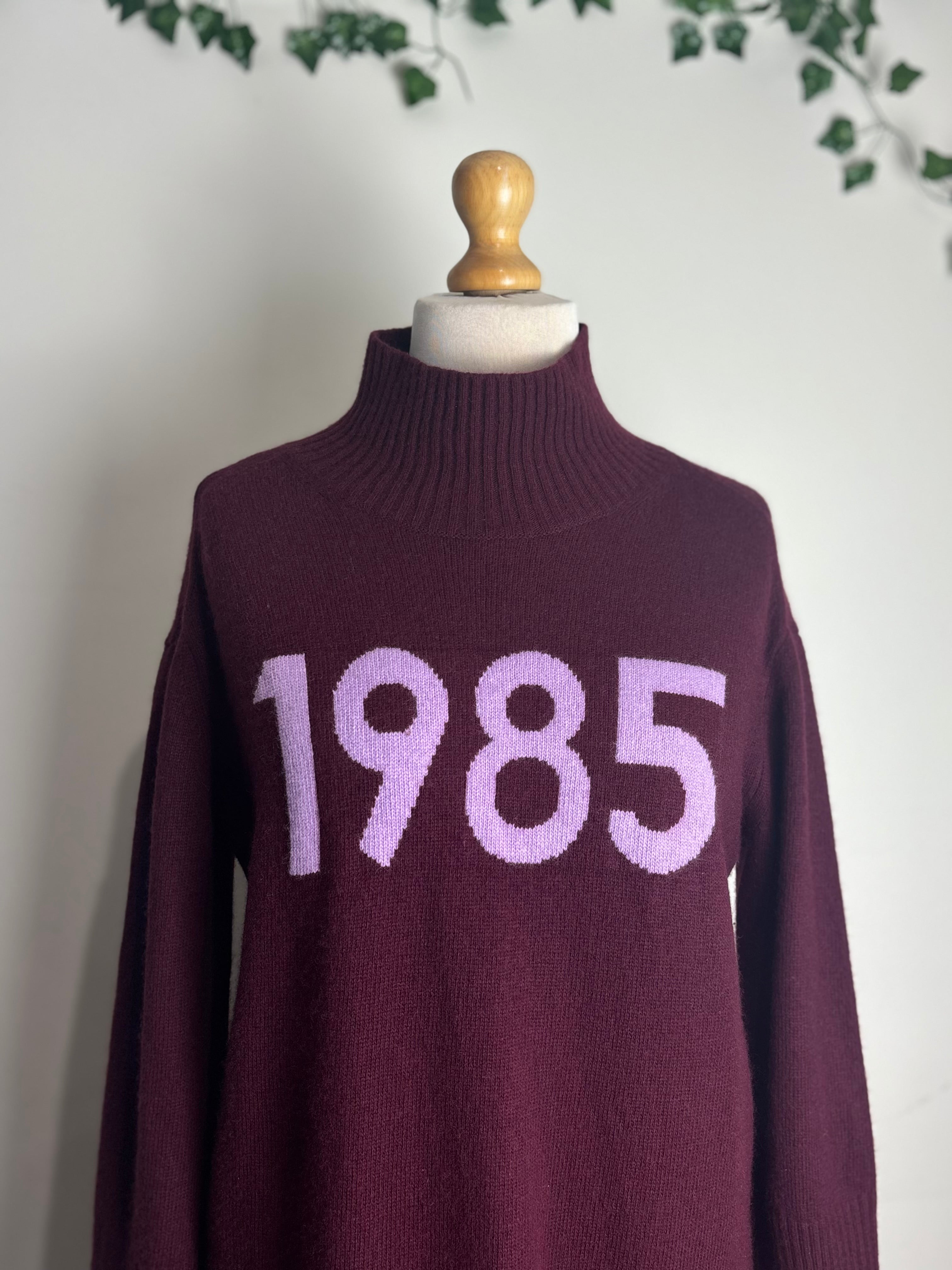 Massimo Dutti 1985 Intarsia Wool Dress