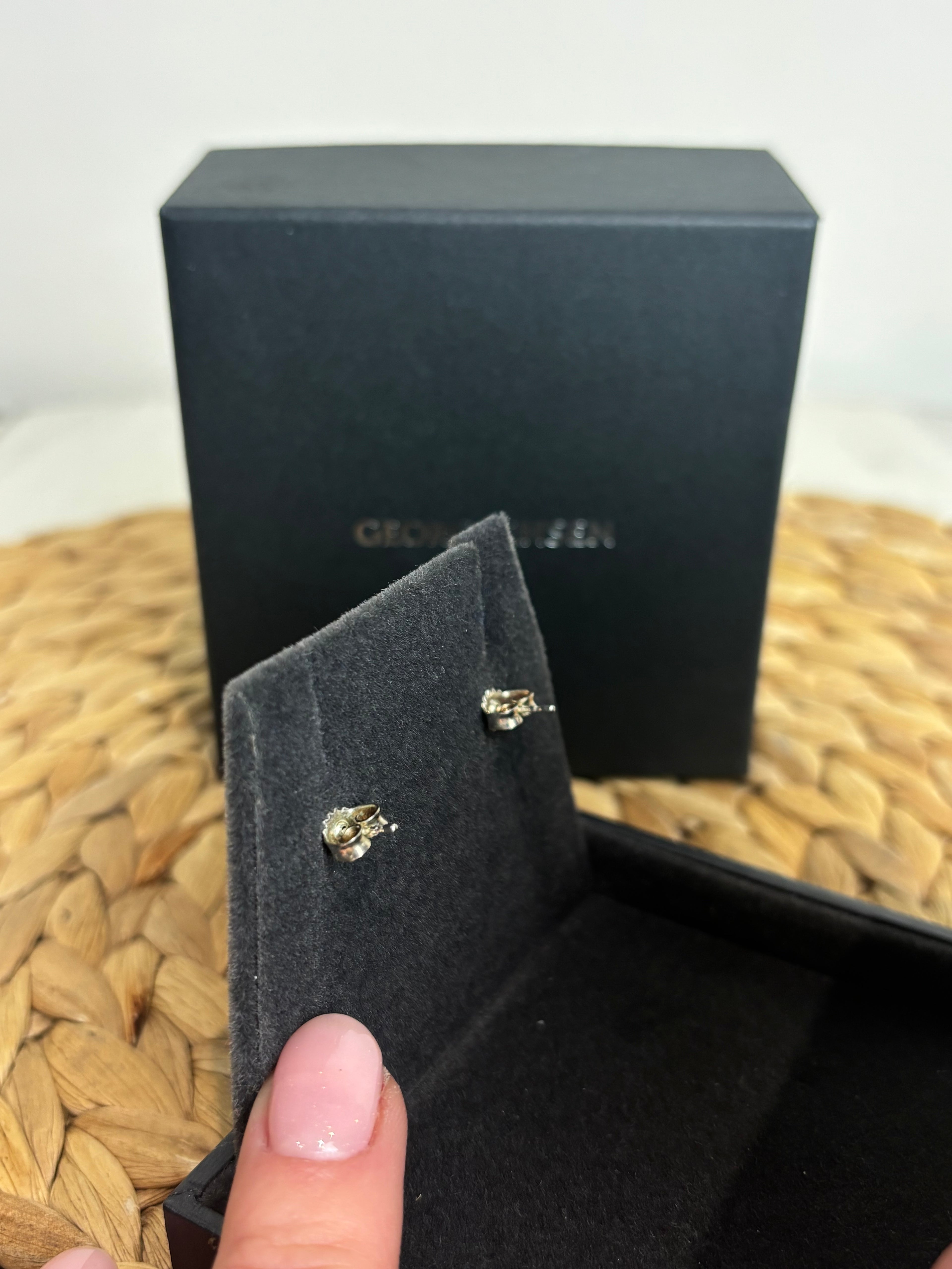 Georg Jensen Sterling Silver 8mm Ball Stud Earrings