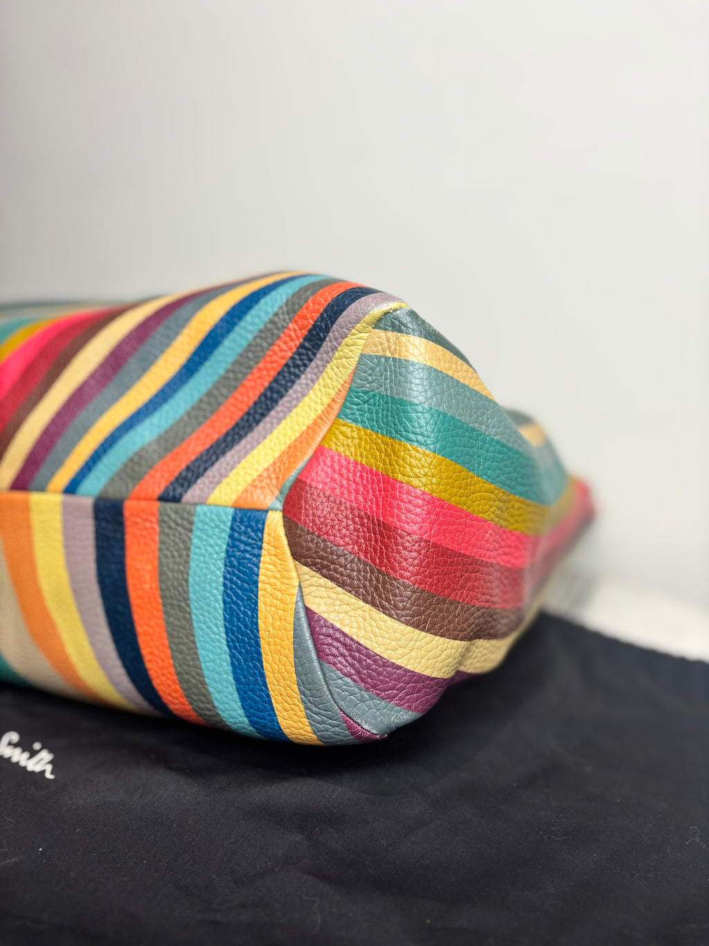 Paul Smith Swirl Print Leather Mini Hobo Bag