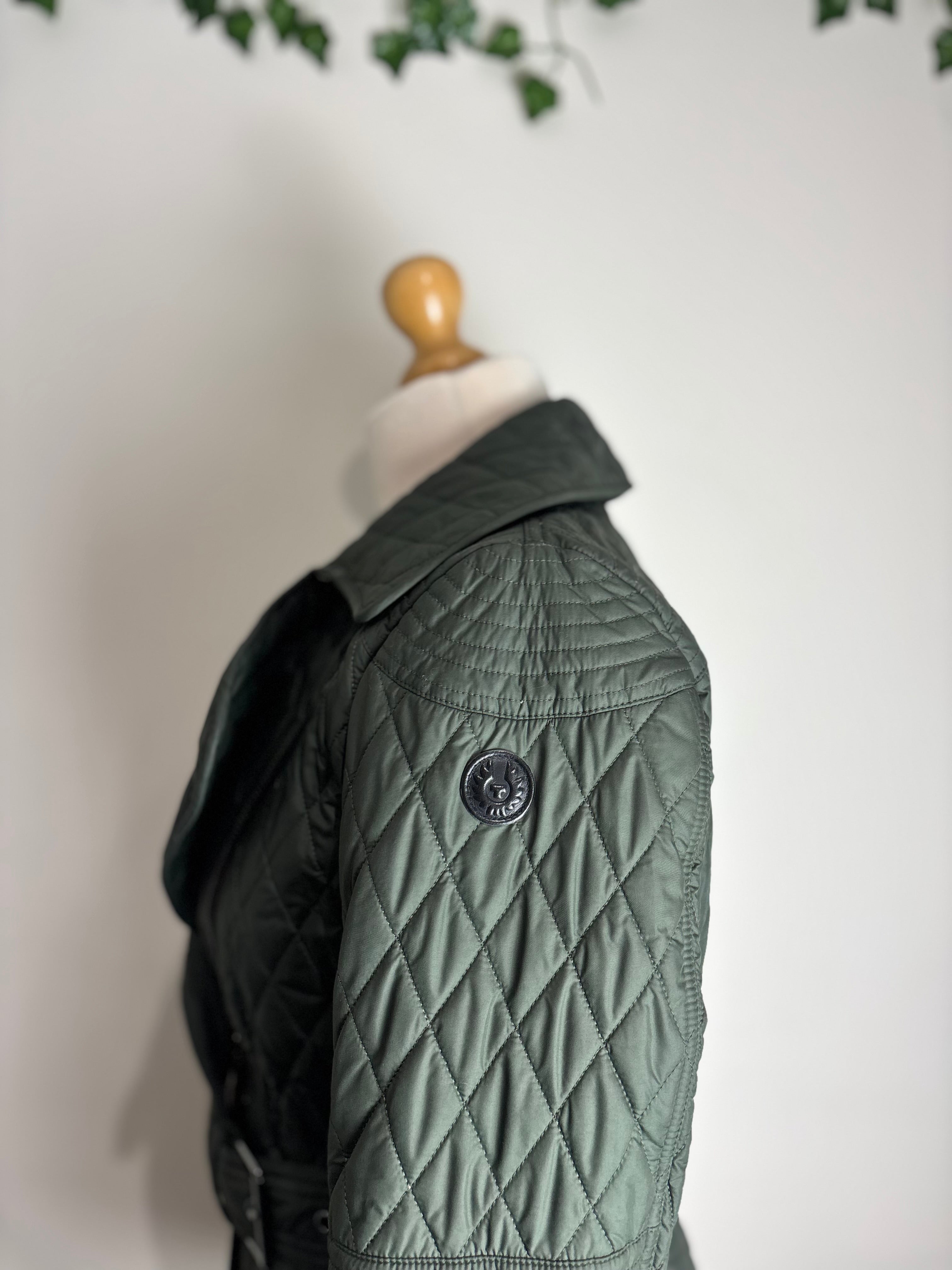Belstaff Olive Green Quilted Jacket