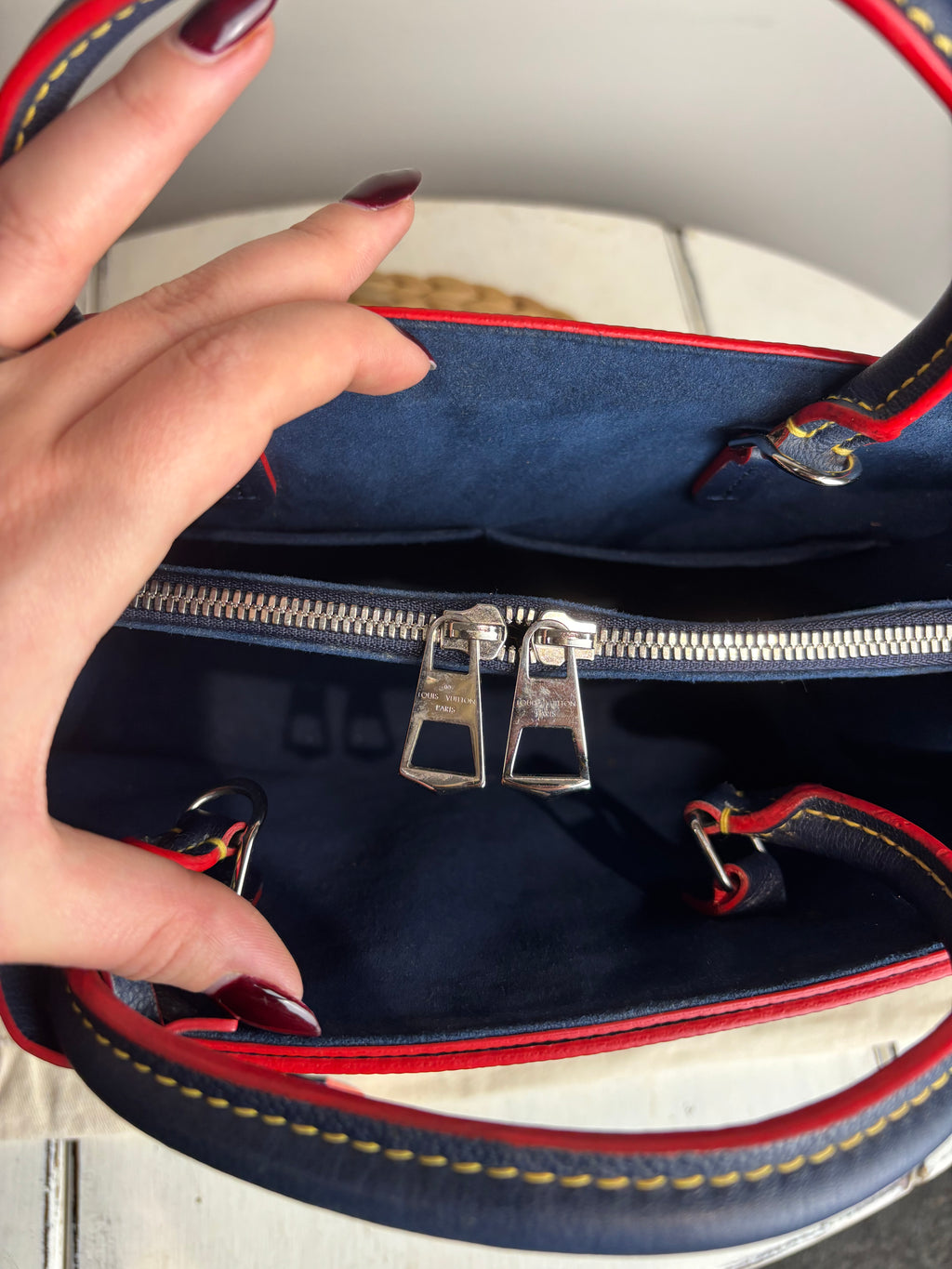 Louis Vuitton Navy Epi Twist Tote