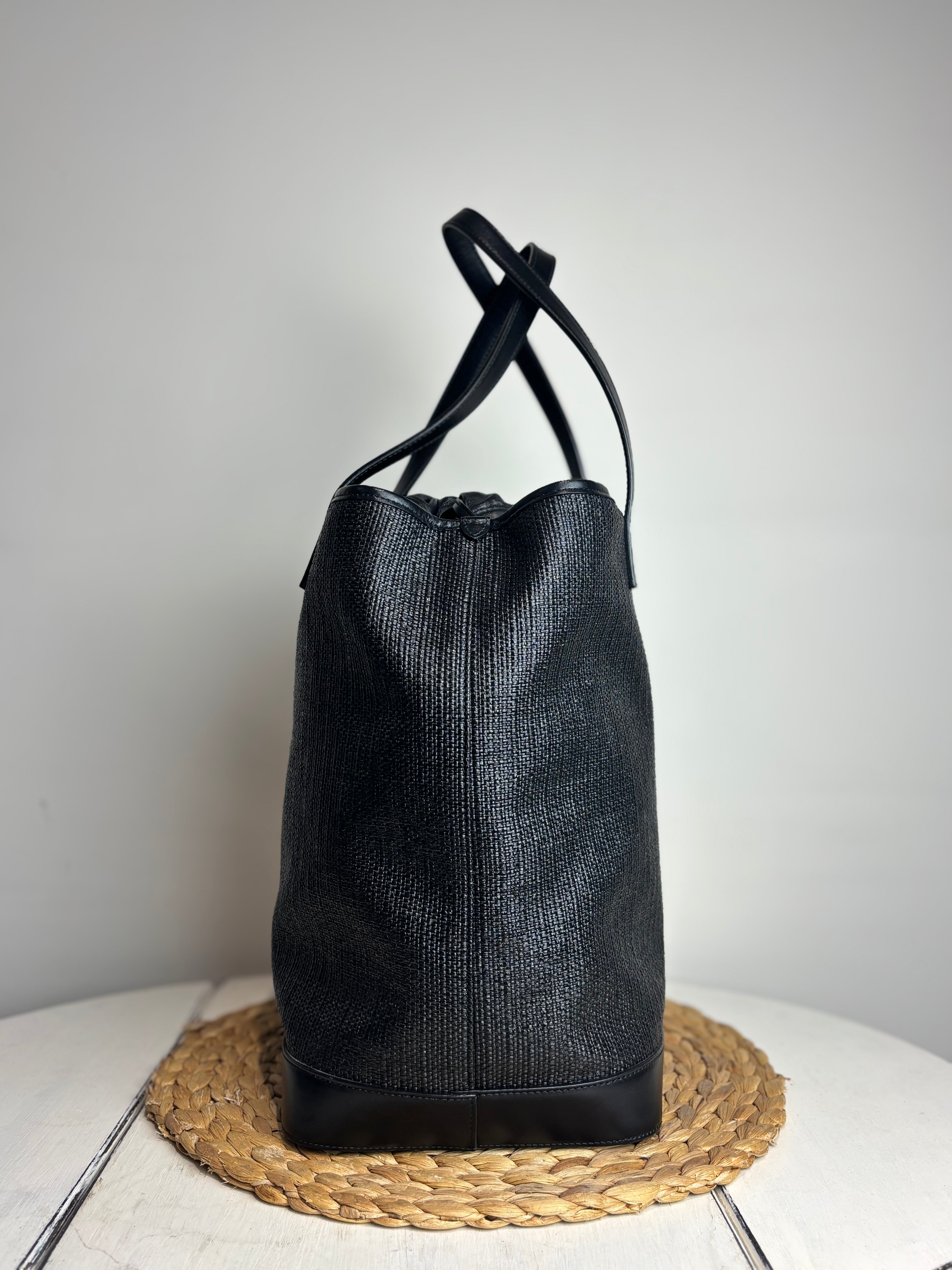 Yves Saint Laurent Teddy Drawstring Shopping Tote