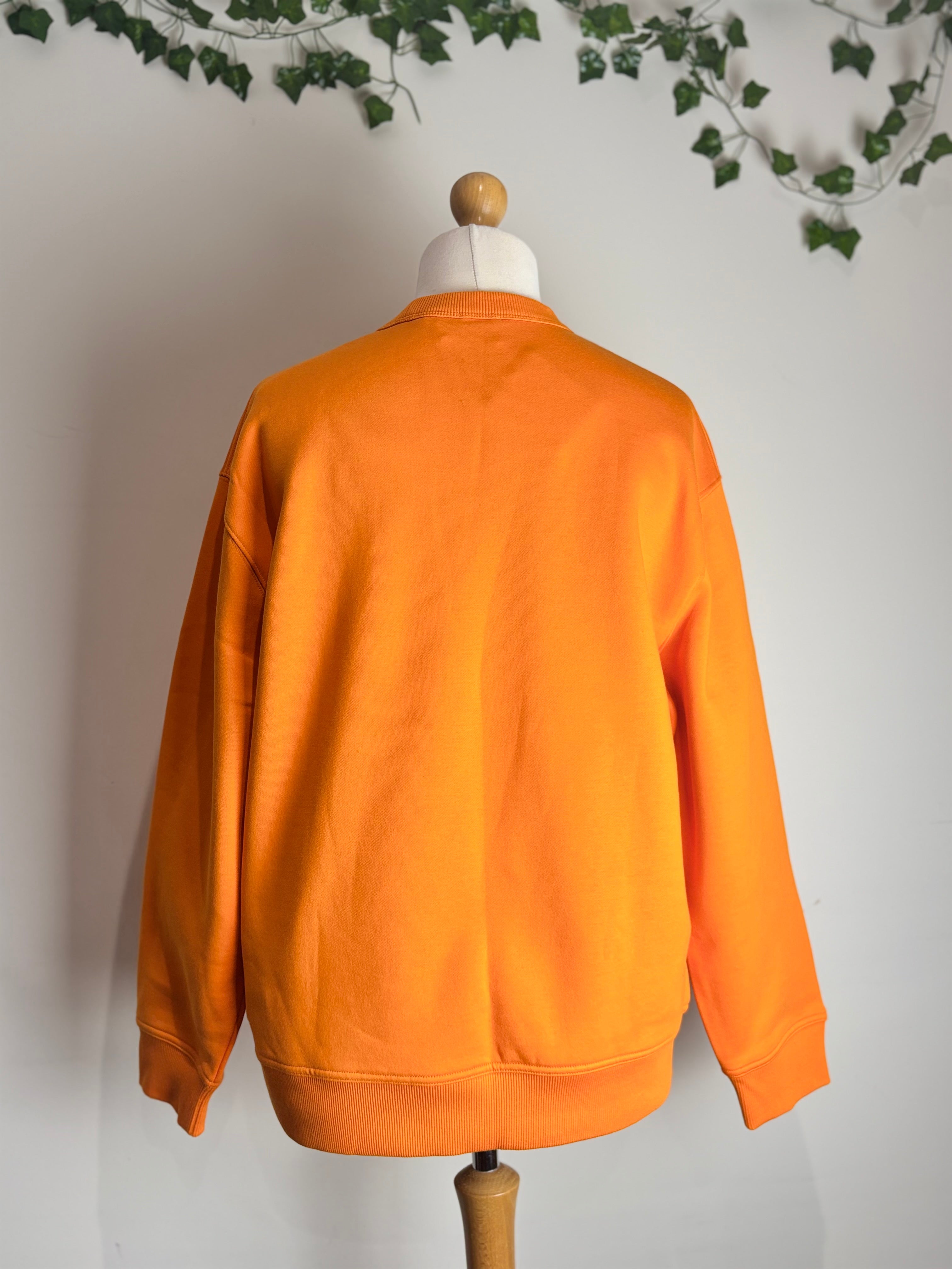 Burberry Fawson Orange Logo Sweater