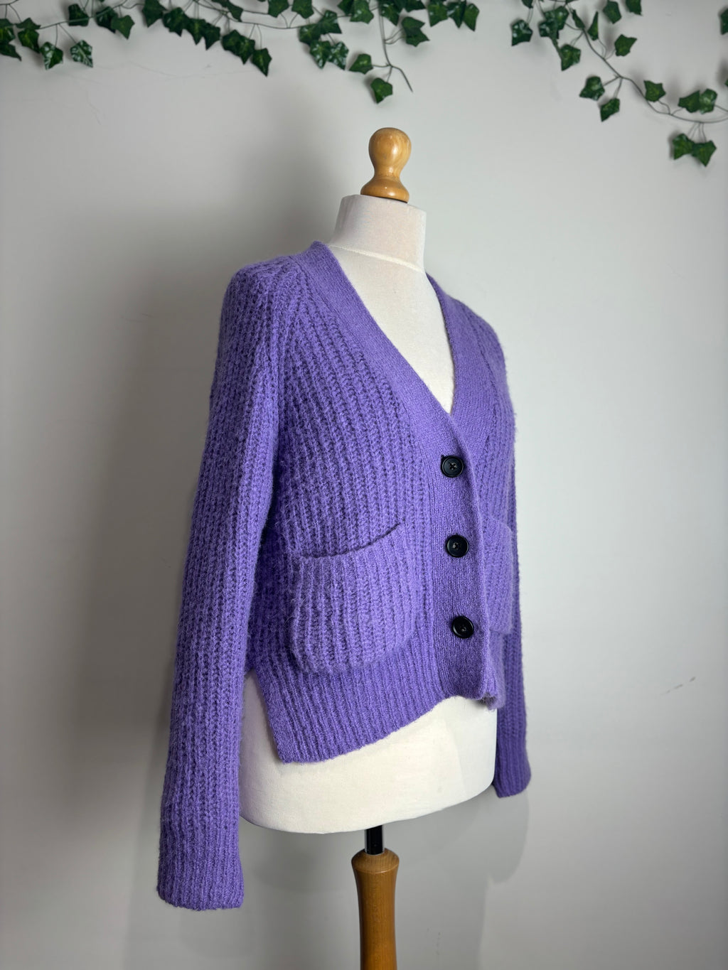 A.L.C Cleveland Purple Cardigan