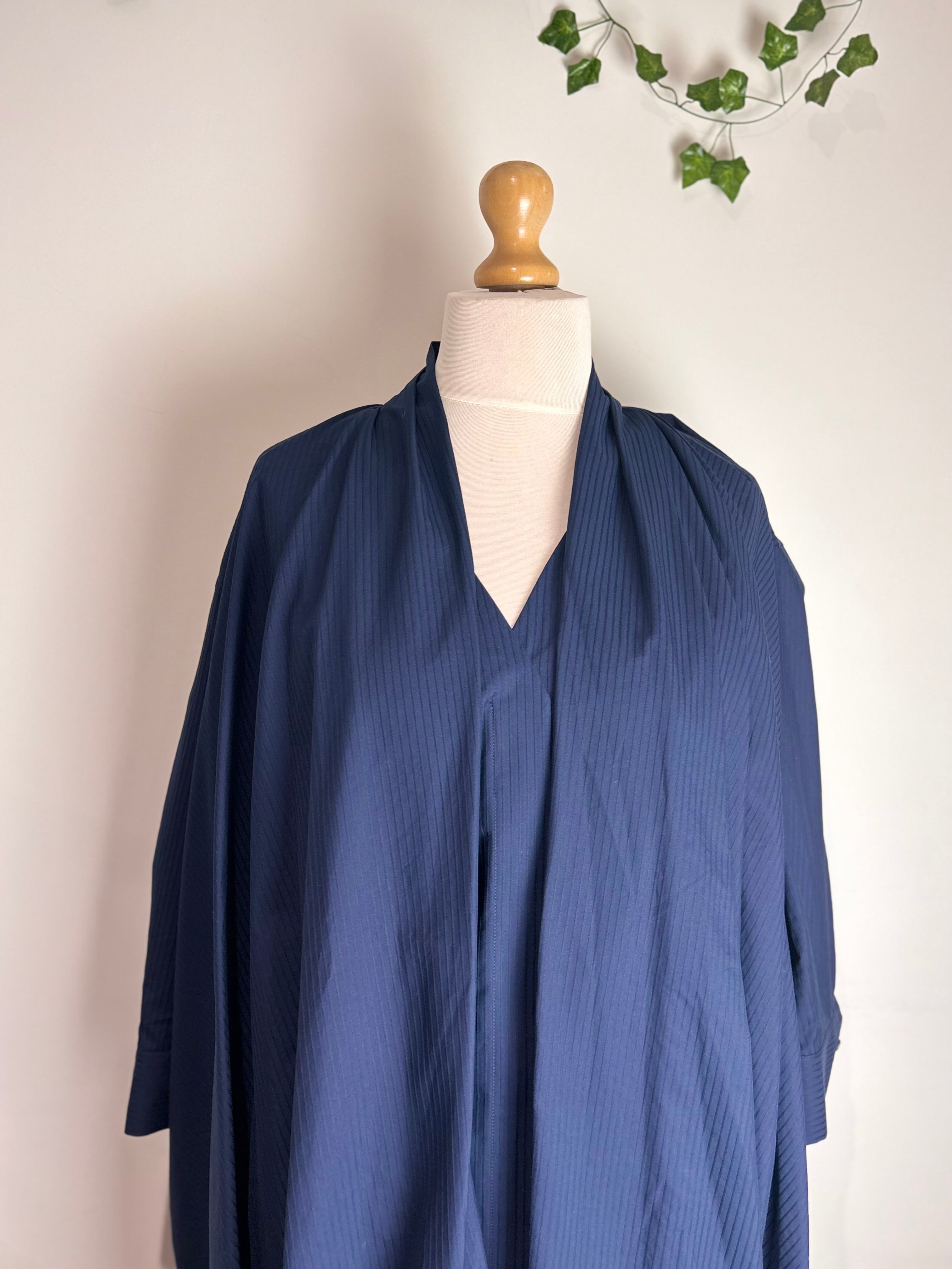 LOEWE Draped Navy Dress