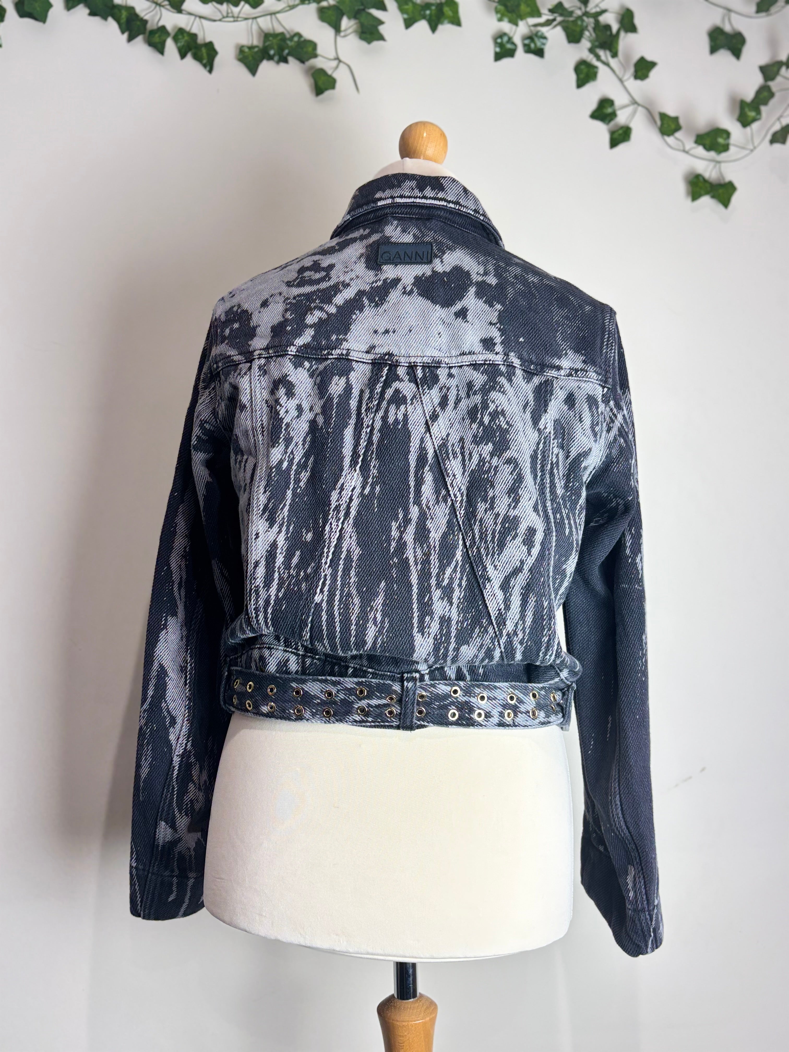 GANNI Heavy Denim Belted Jacket