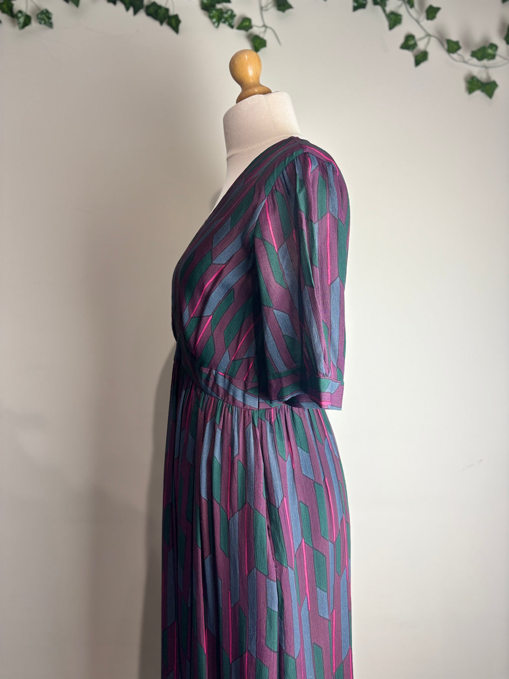 Toast Geo Print V-Neck Maxi Dress