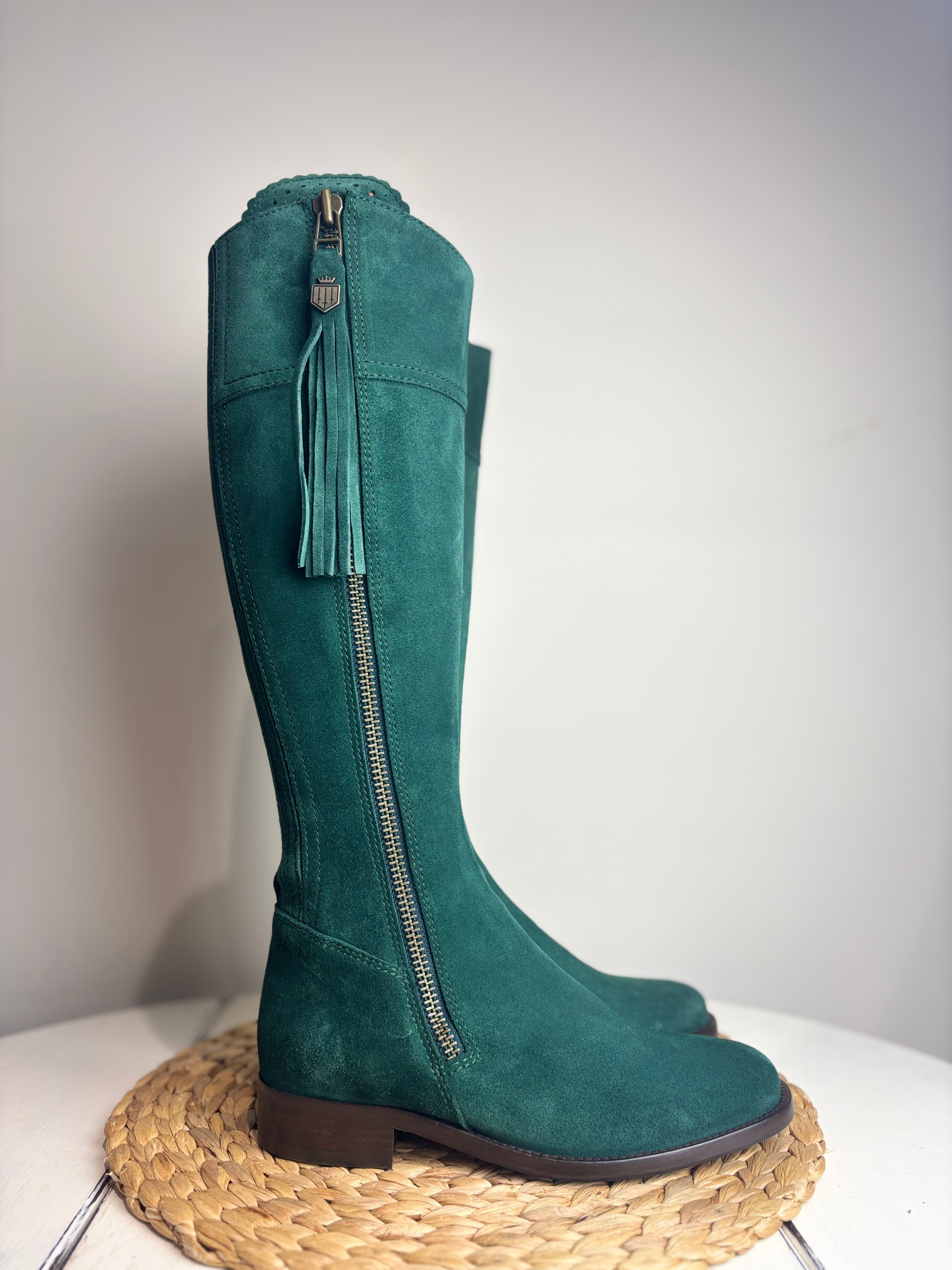 Fairfax & Favor Emerald Regina Suede Boots