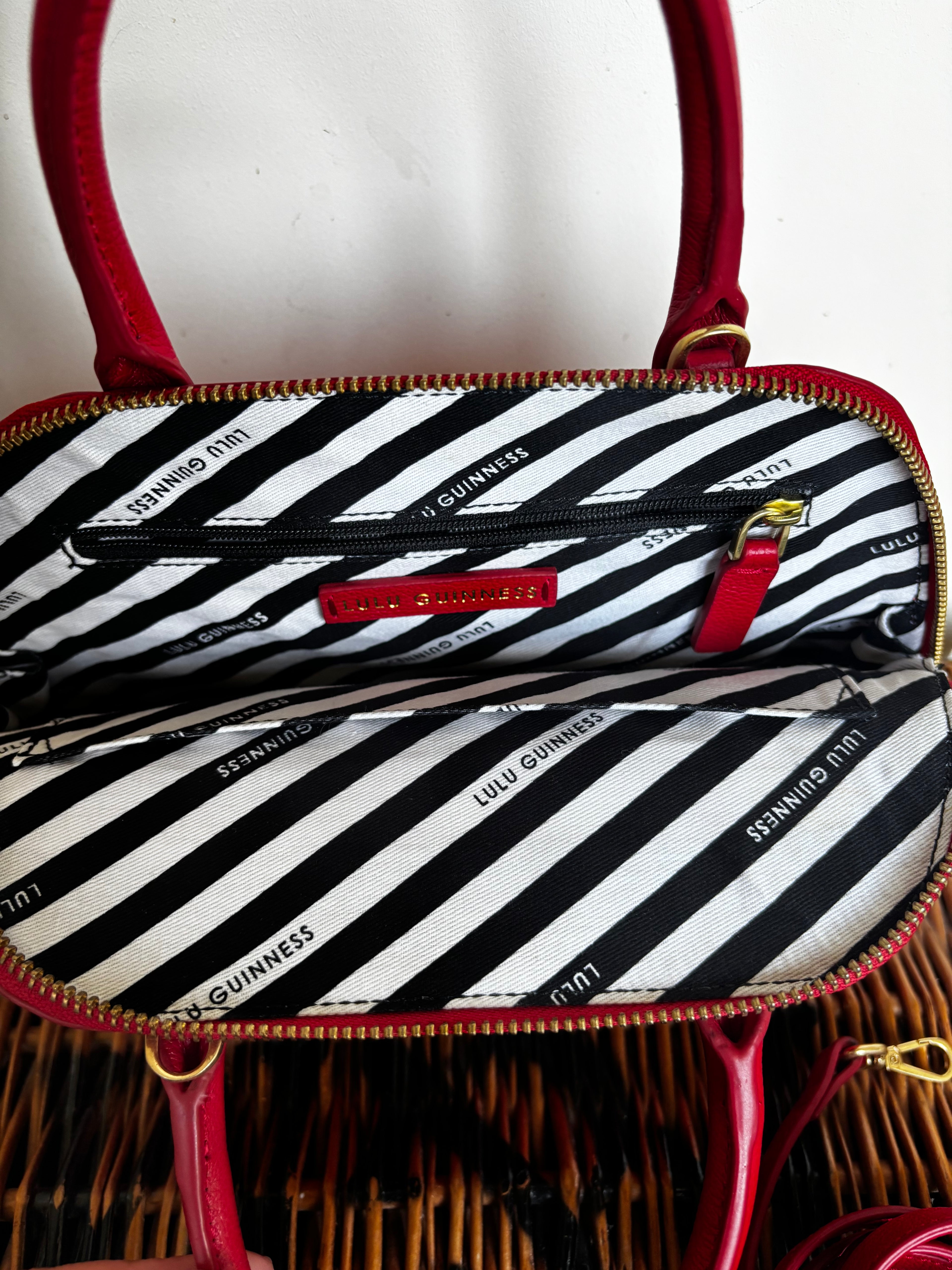 Lulu Guinness Red Handbag