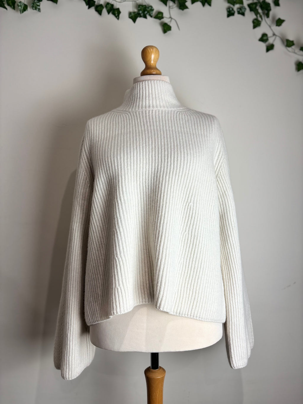 ME+EM Cream Chunky Rib Jumper