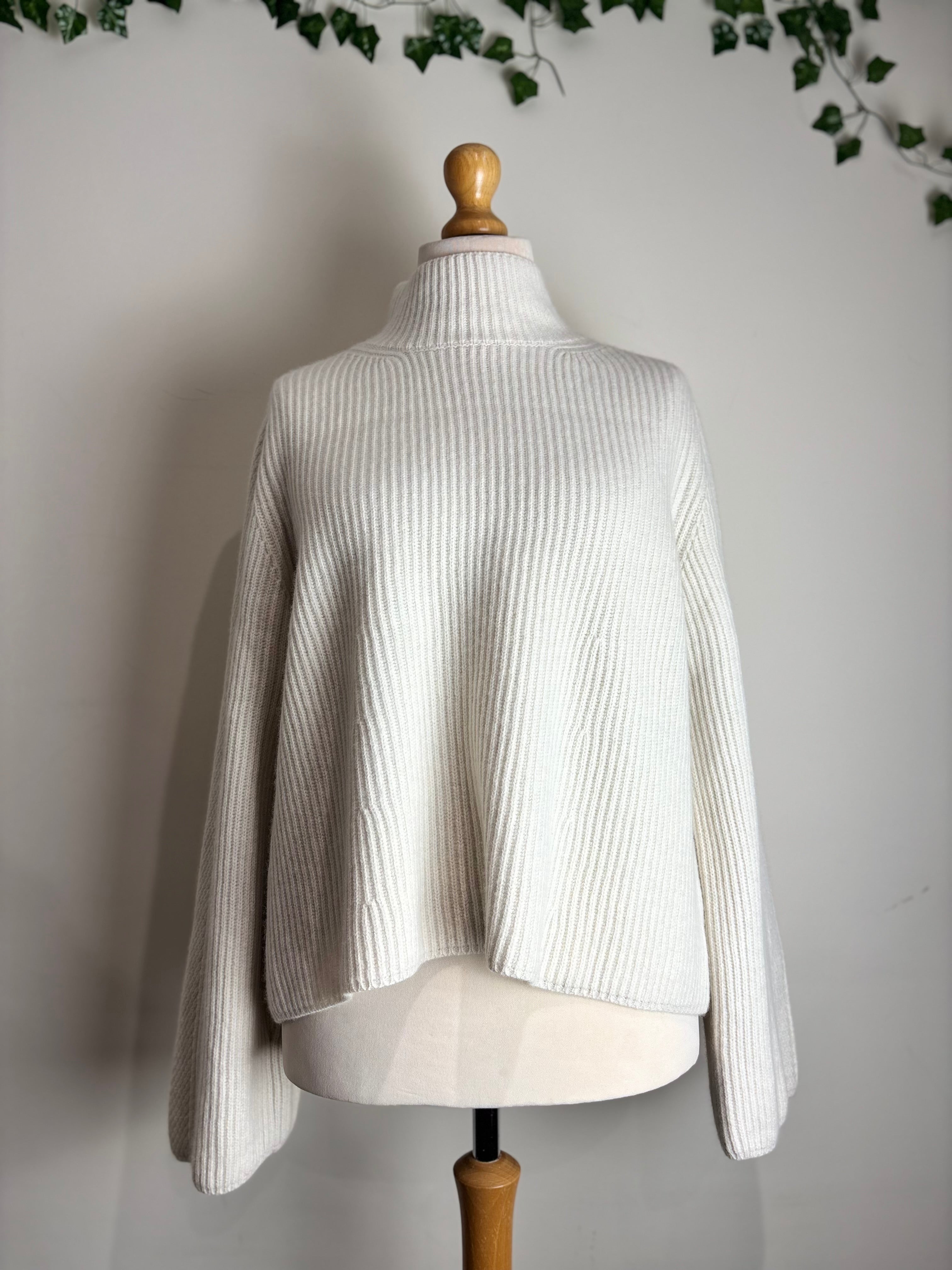 ME+EM Cream Chunky Rib Jumper