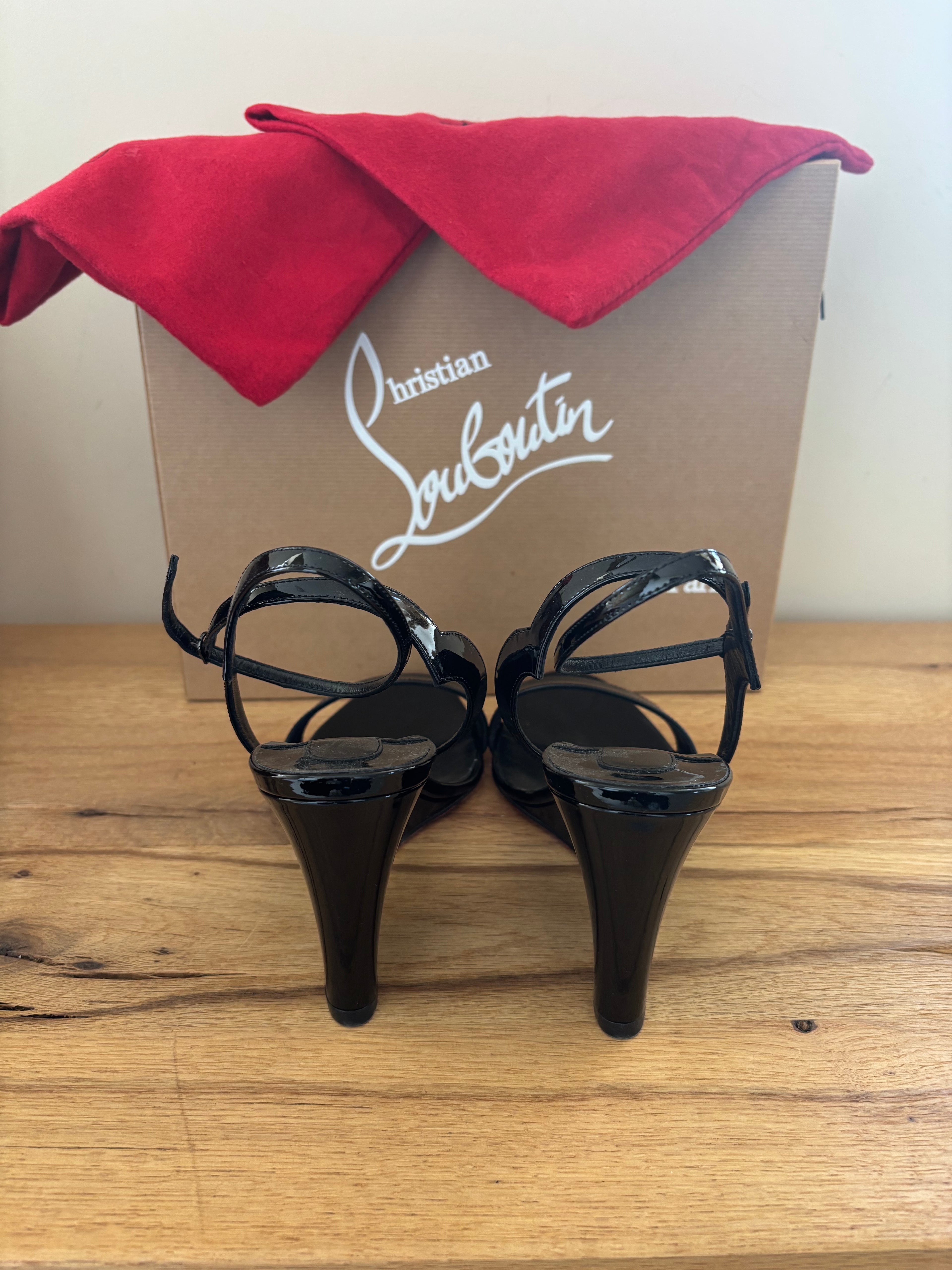Christian Louboutin Black Wedges