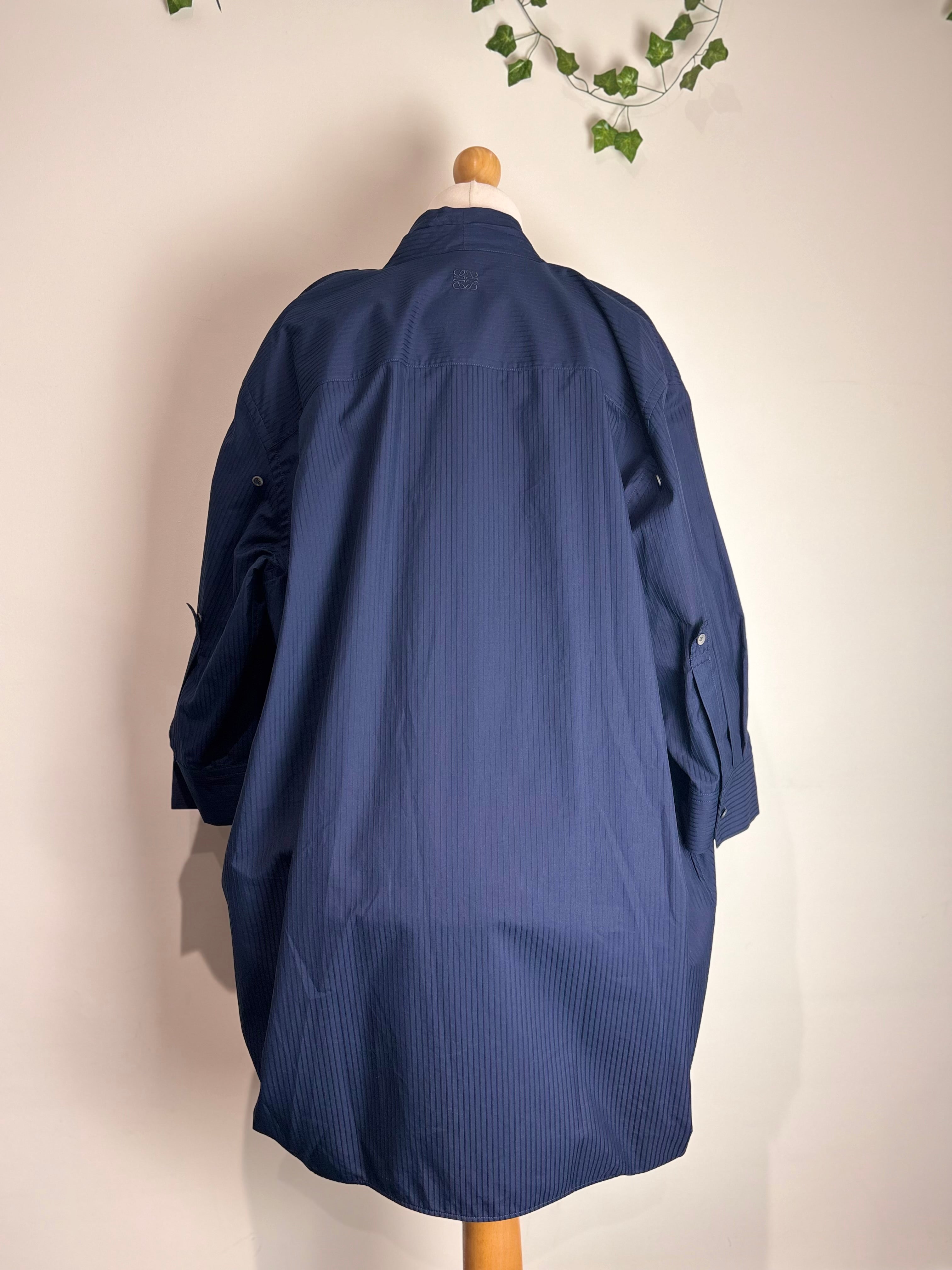 LOEWE Draped Navy Dress