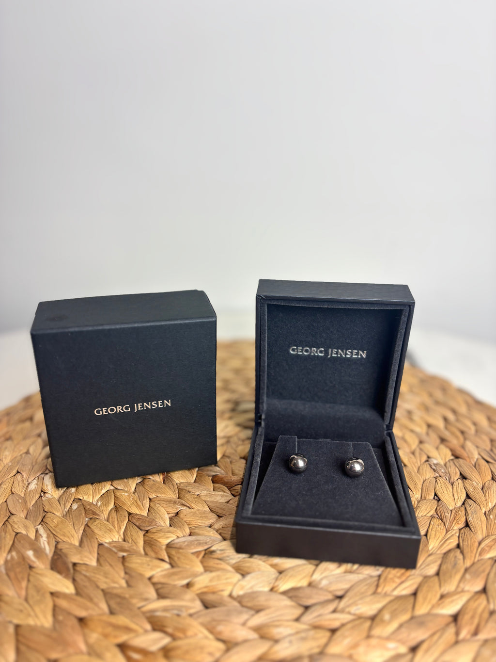 Georg Jensen Sterling Silver 8mm Ball Stud Earrings