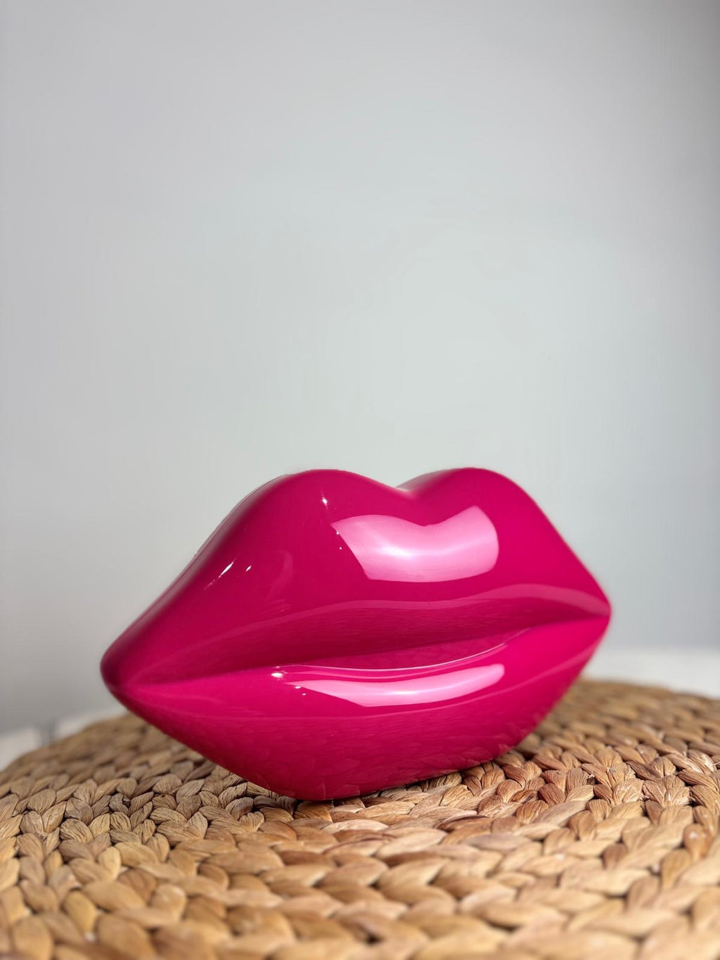 Lulu Guinness Pink Lips Clutch