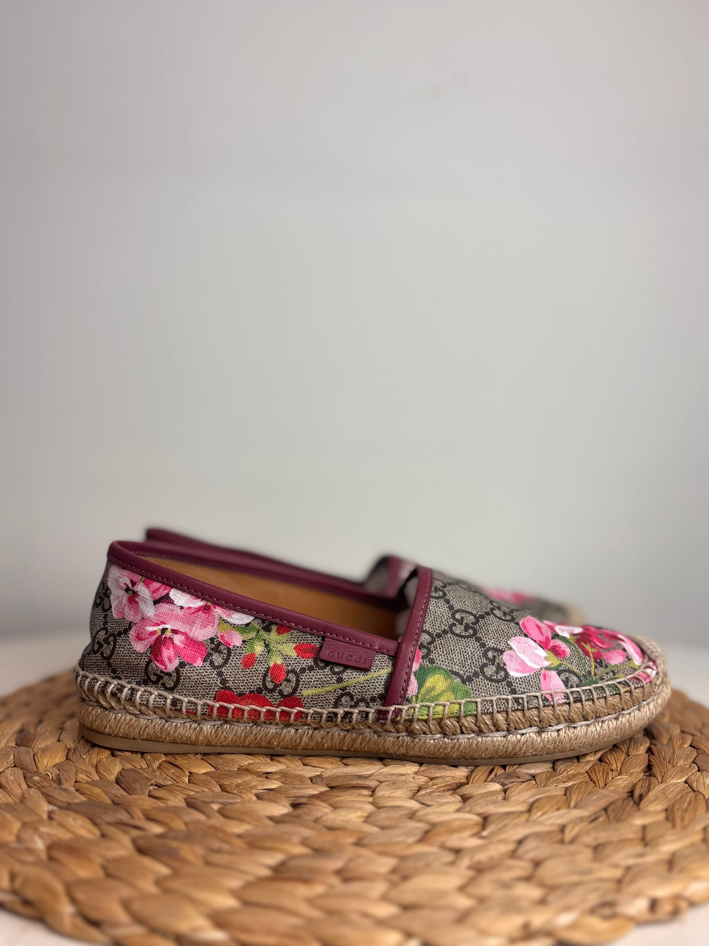 GUCCI Supreme Bloom Canvas Espadrille