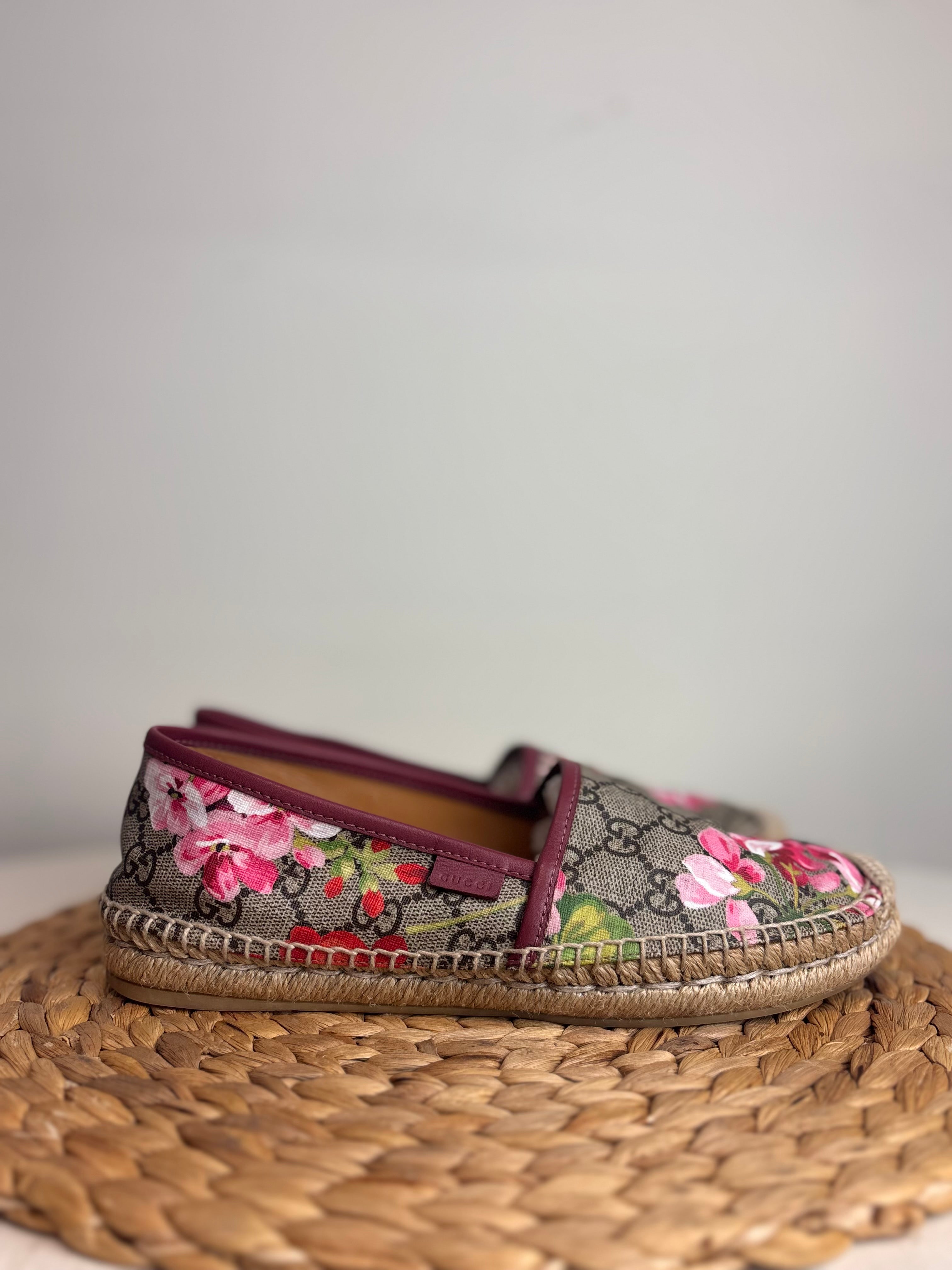 GUCCI Supreme Bloom Canvas Espadrille