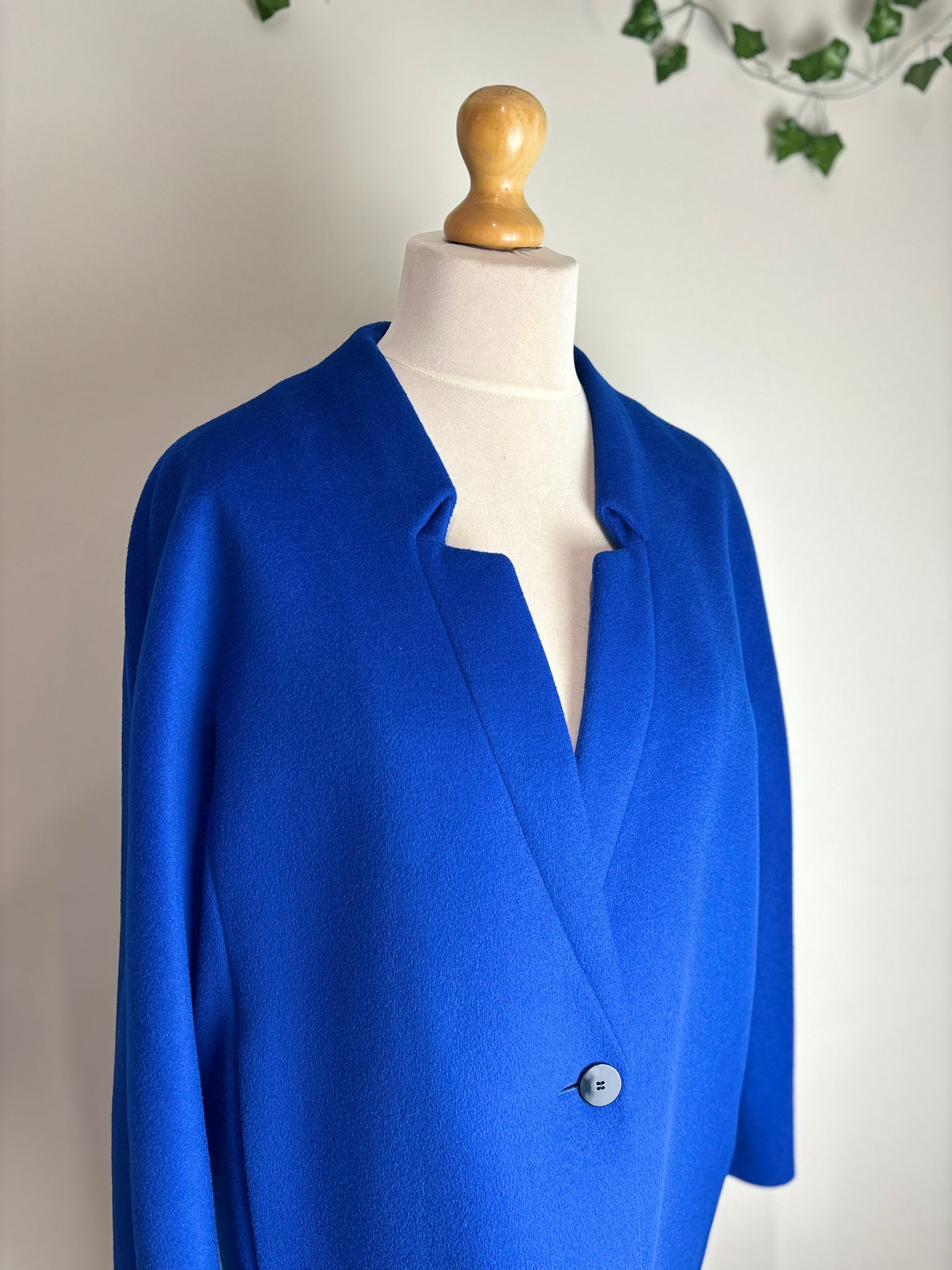 Jaeger London Wool Cobalt Longline Coat
