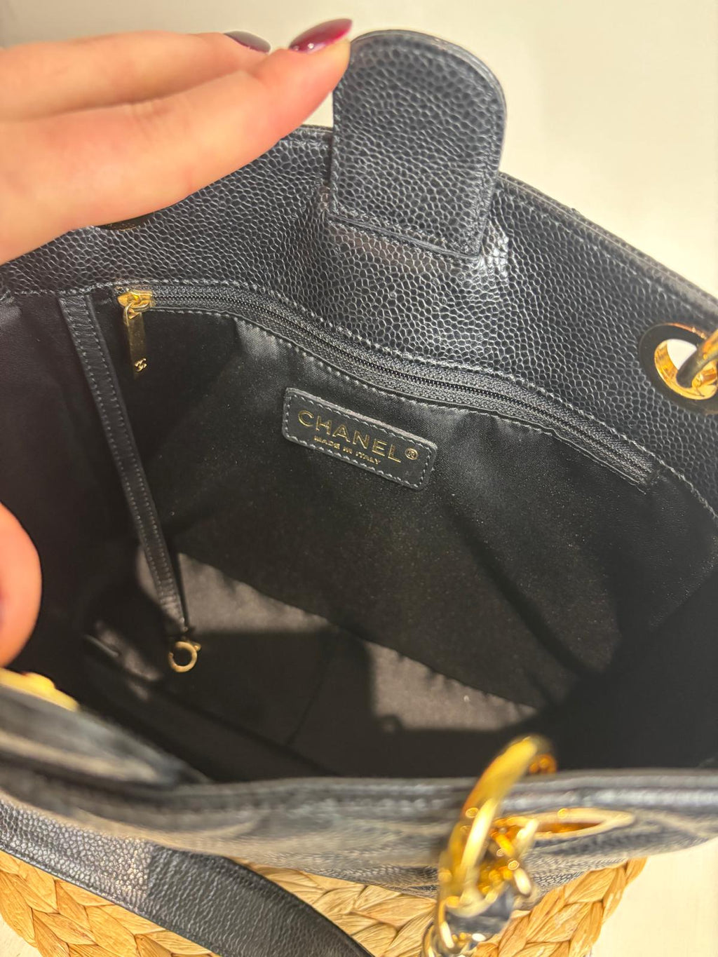 Chanel Classic Quilted Petite Shopping Tote