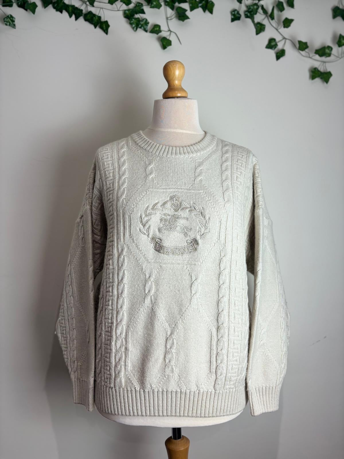 Burberrys of London (Vintage) Ivory Wool Sweater