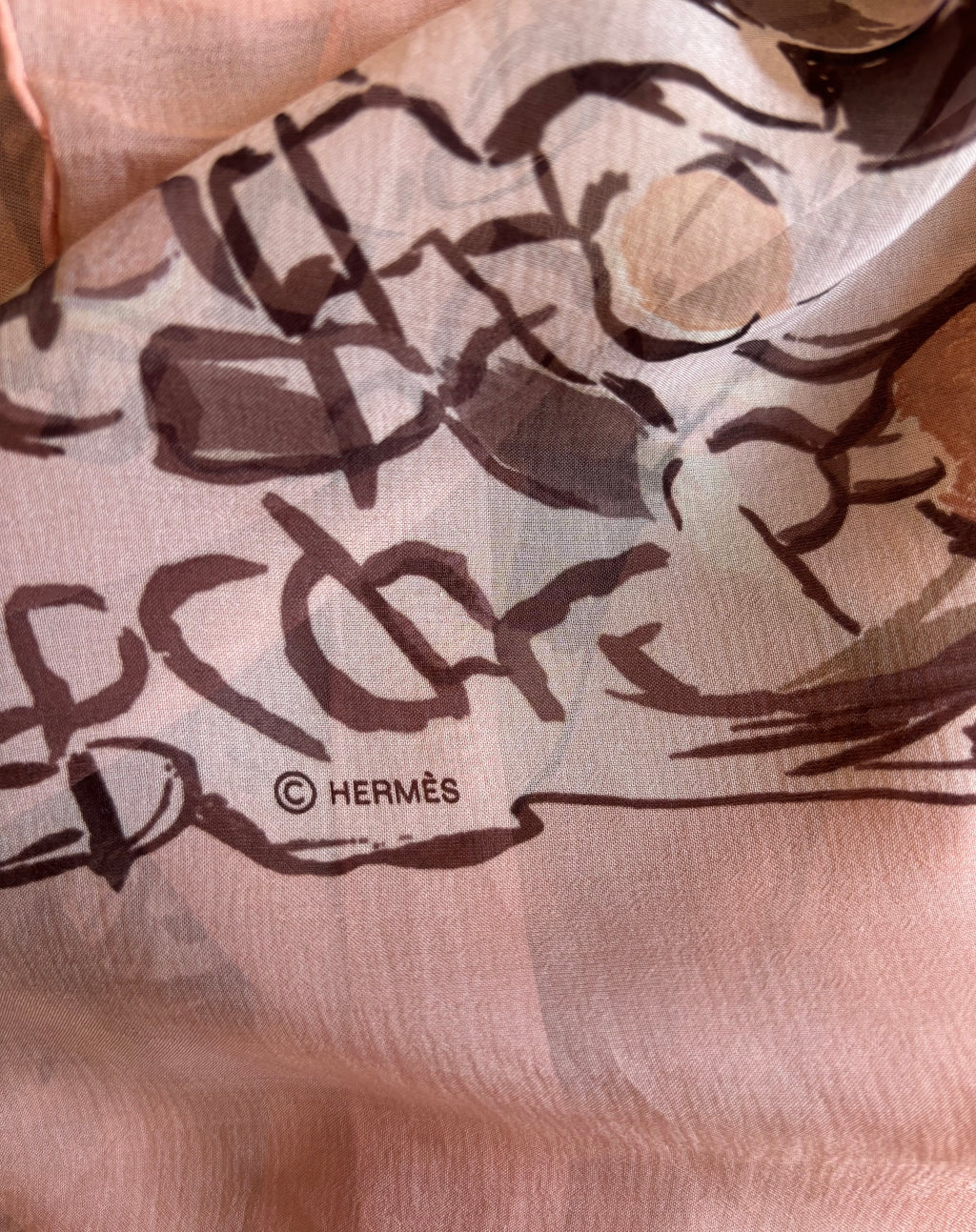Hermes Large Silk Square Scarf
