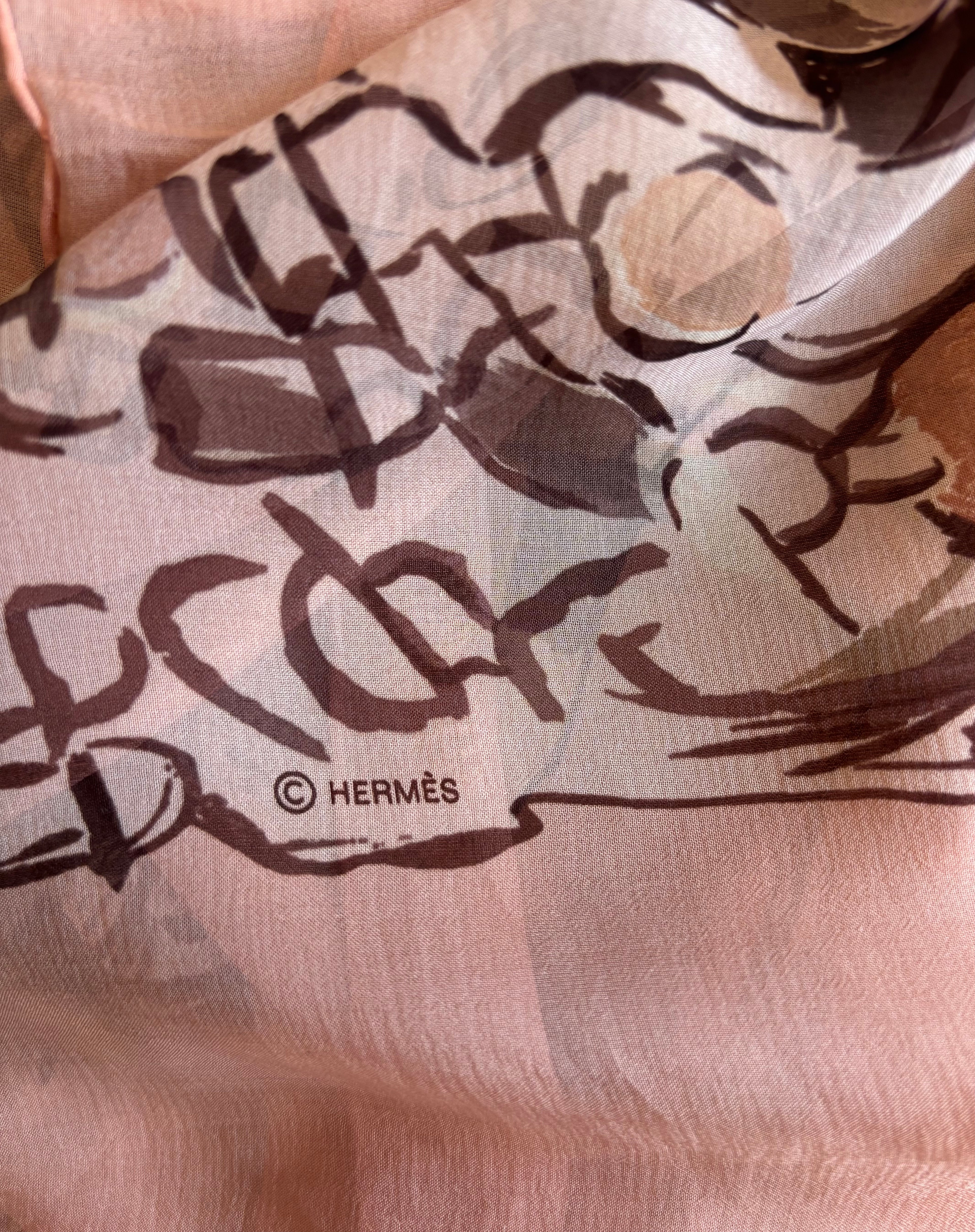 Hermes Large Silk Square Scarf