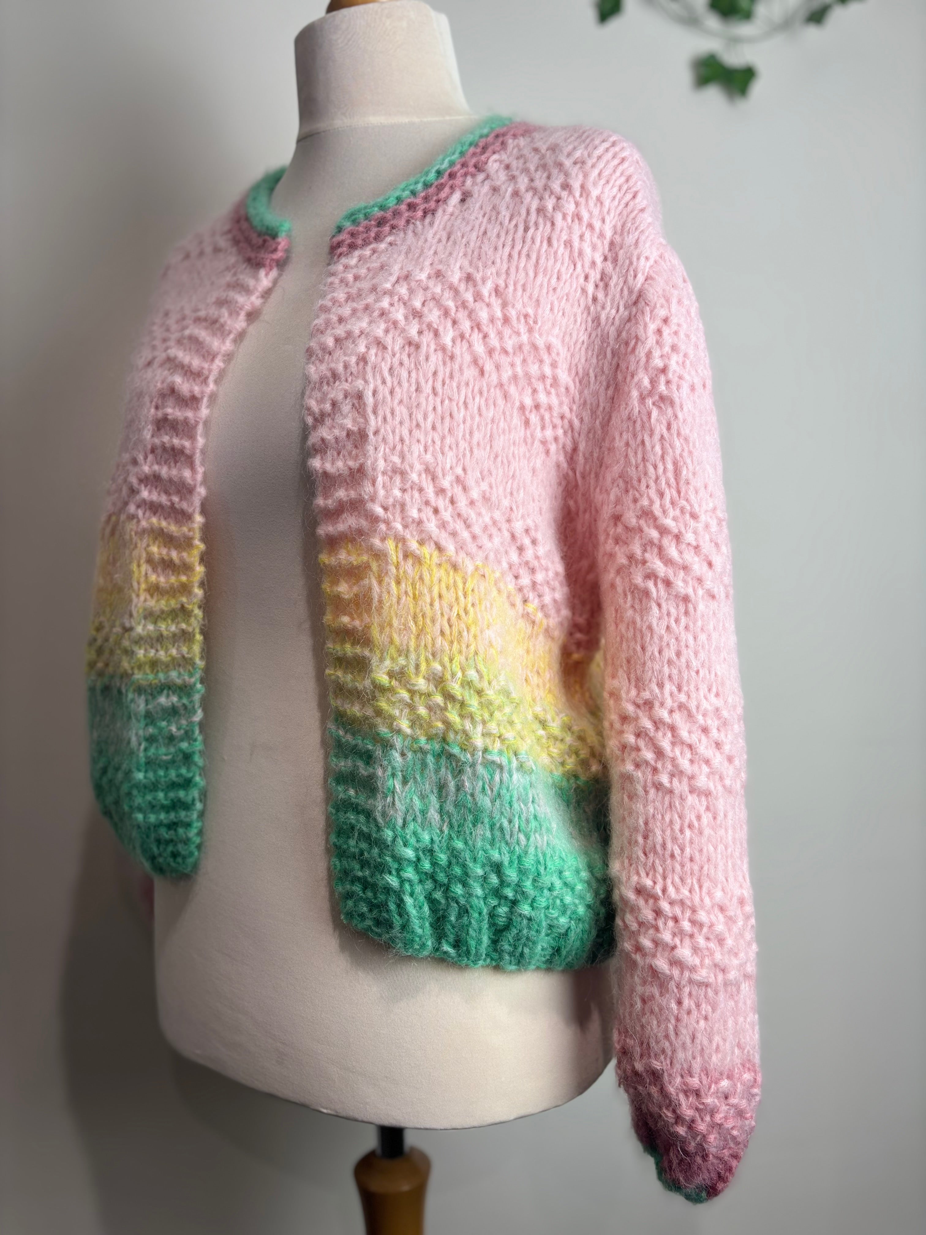 Dawn x Dare Gabi Baby Pink Cardigan