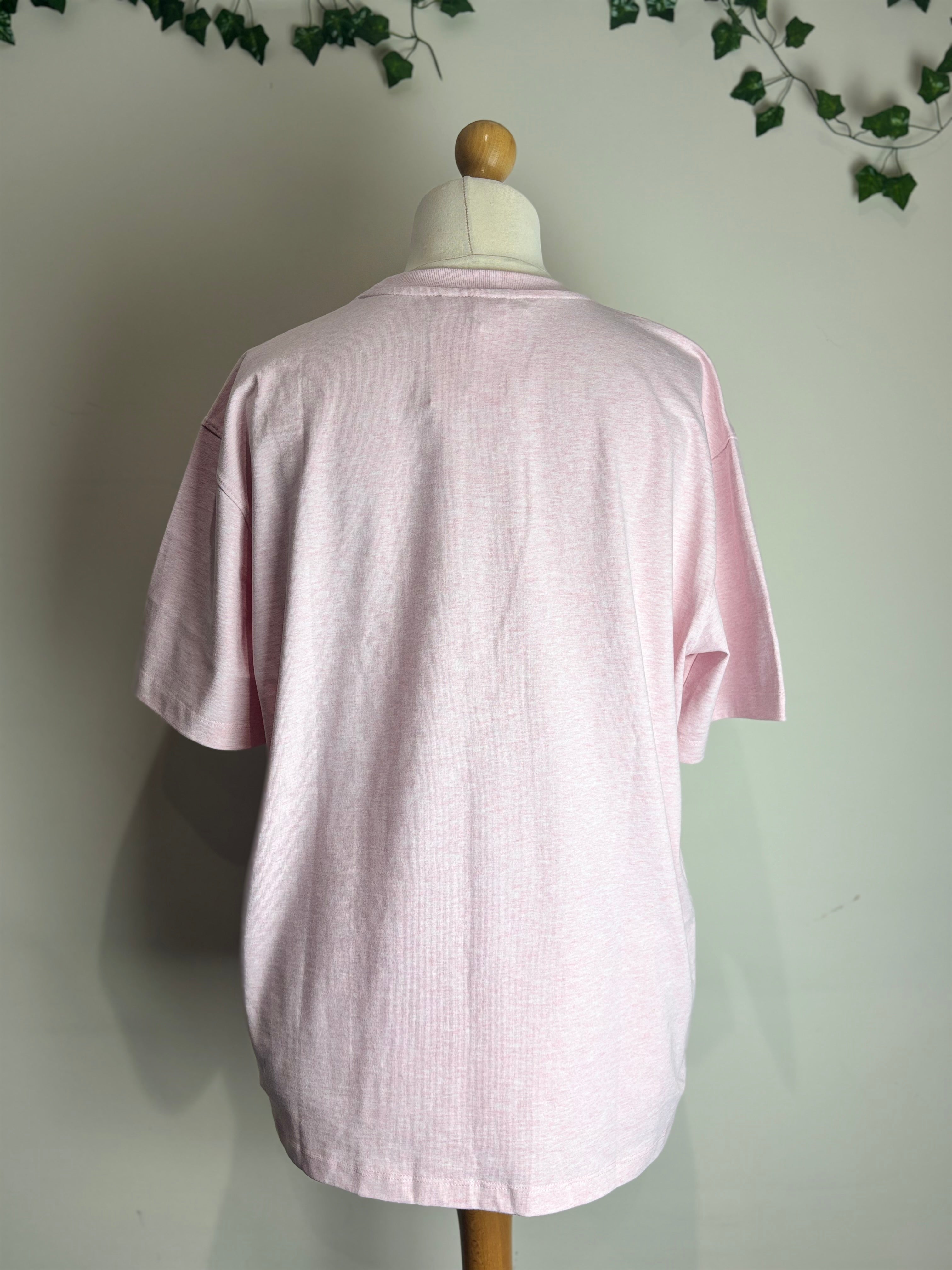 GANNI Baby Pink "Have a Nice Day!" Tee