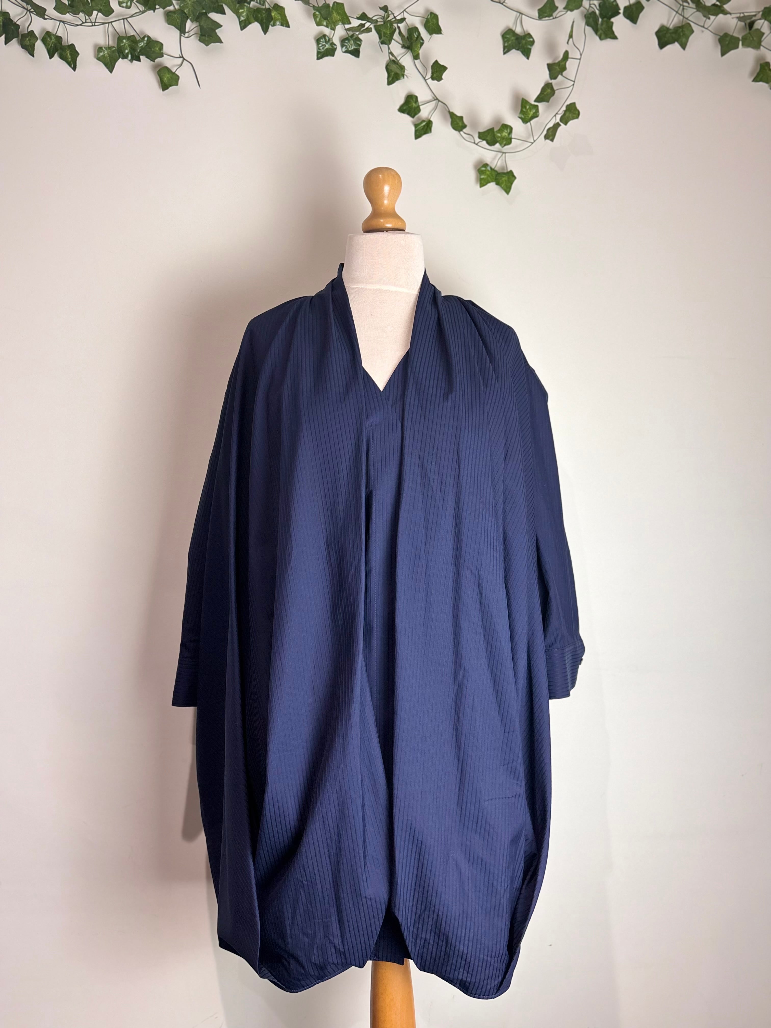 LOEWE Draped Navy Dress