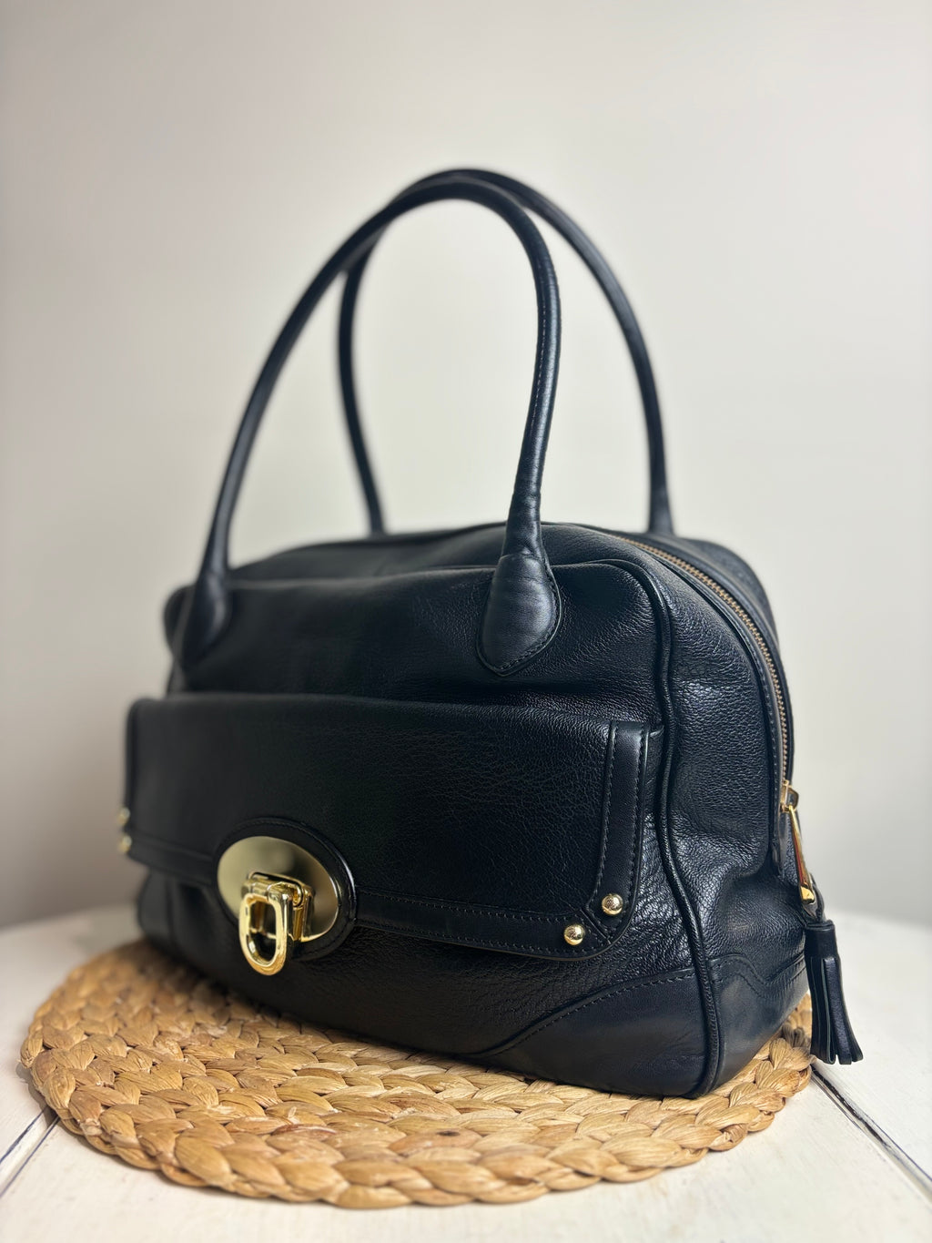 Mulberry Grosvenor Black Shoulder Bag
