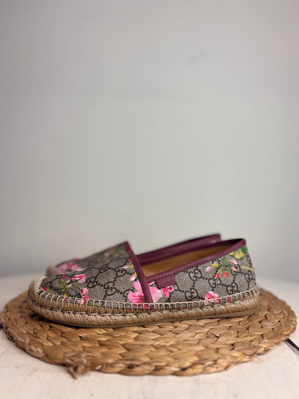 GUCCI Supreme Bloom Canvas Espadrille