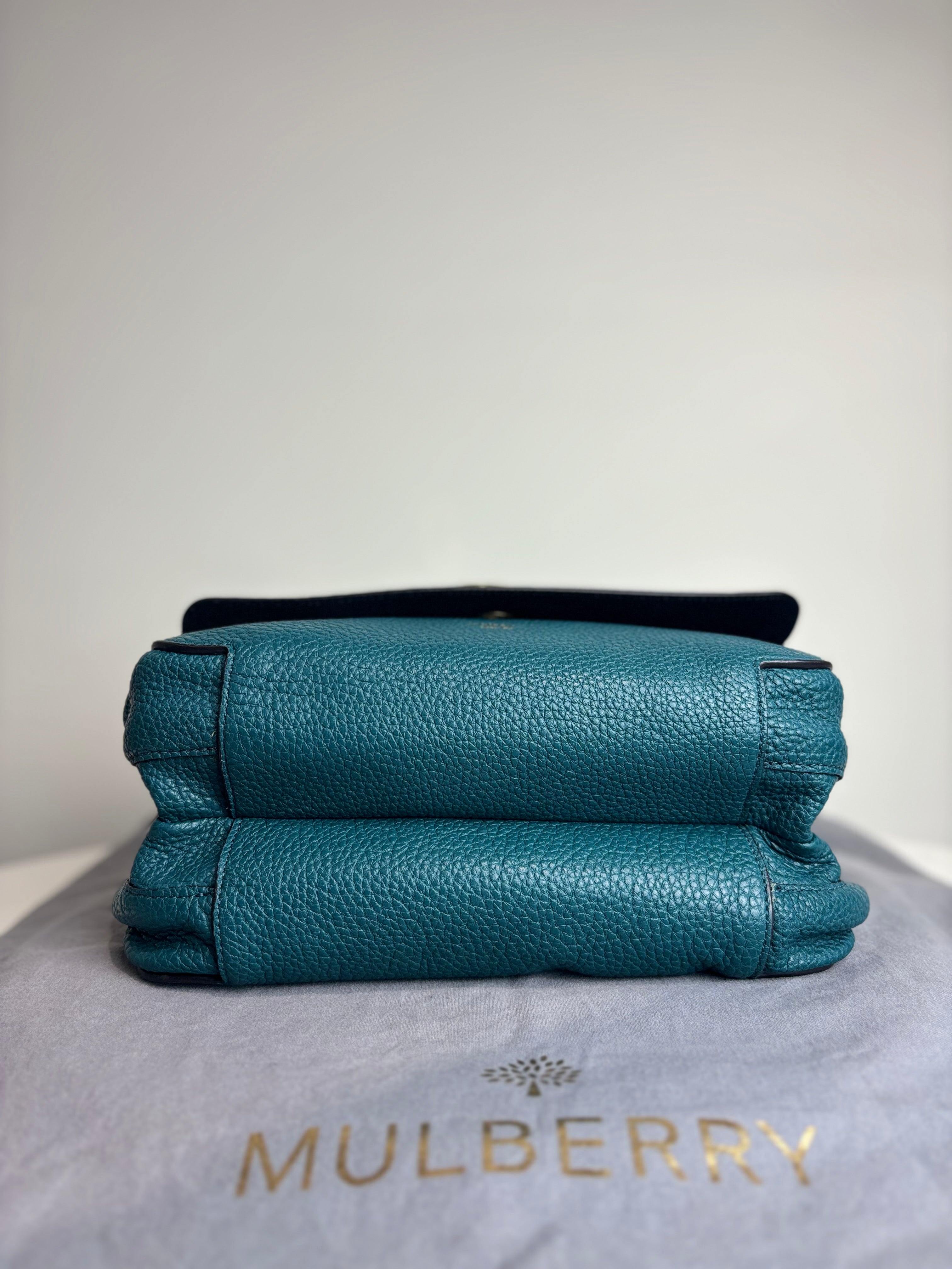 Mulberry Marloes Satchel in Imperial Blue Classic Grainy Calf