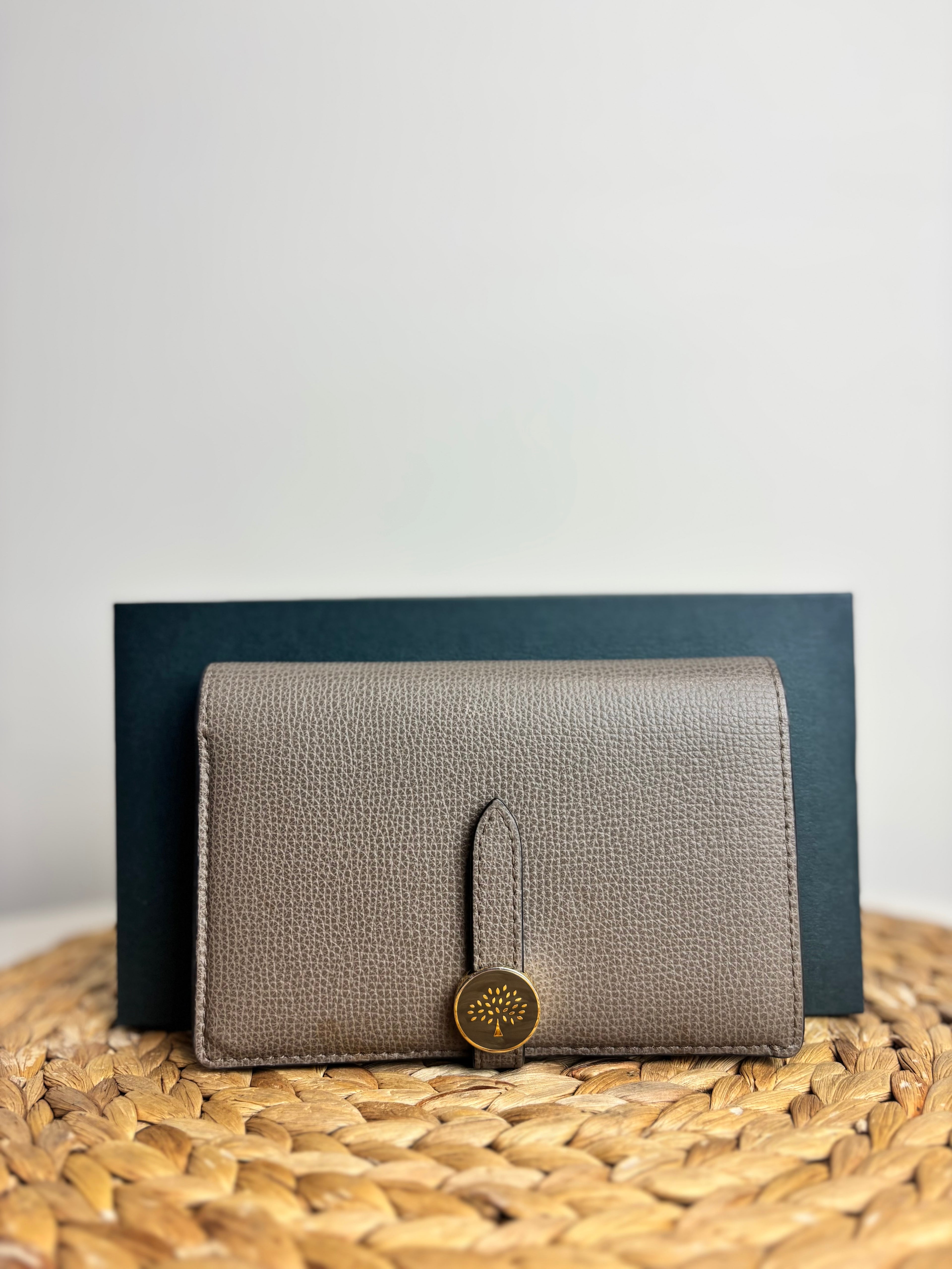 Mulberry Tree Crossgrain Leather Purse in Clay