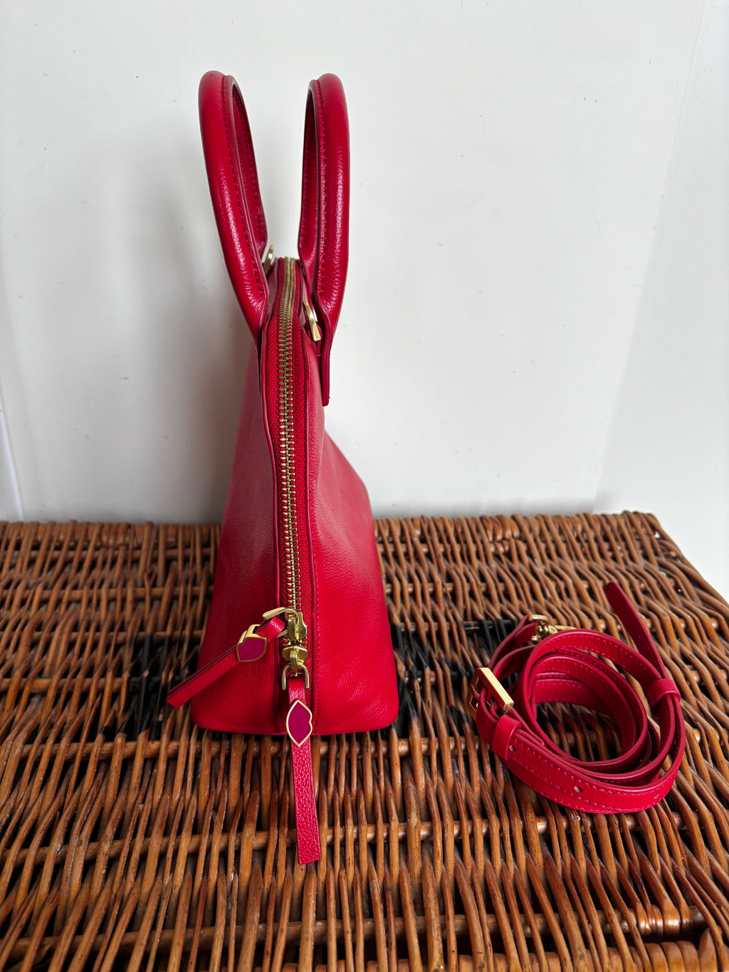 Lulu Guinness Red Handbag